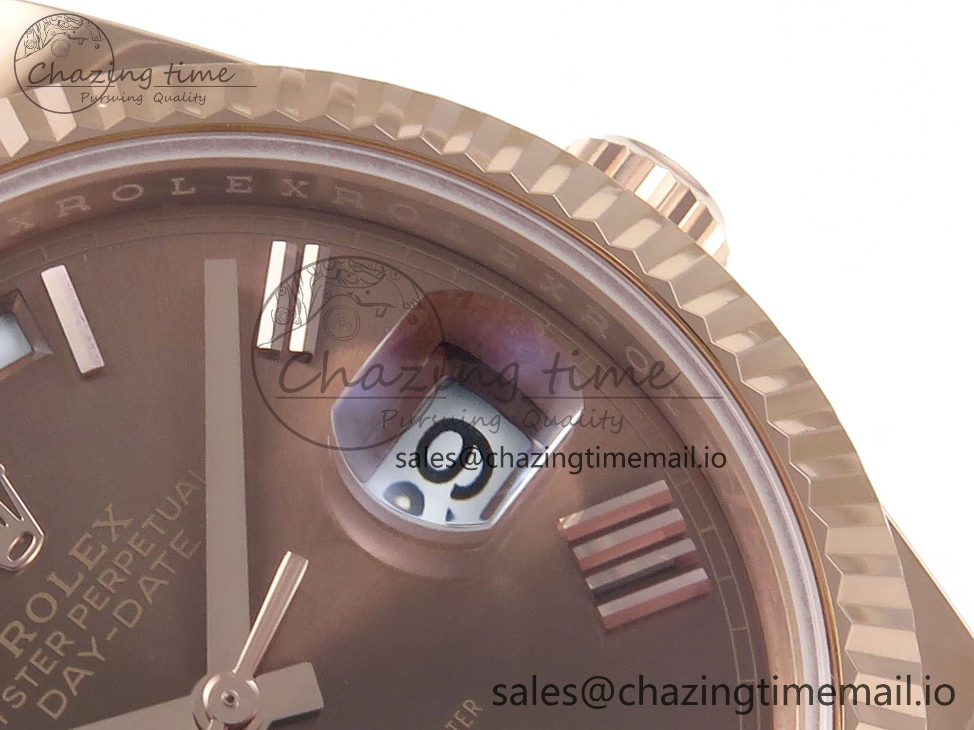 Day Date 40 RG 228235 Noob 1:1 Best Edition Brown Roman Dial on President Bracelet A2836 (Gain Weight)