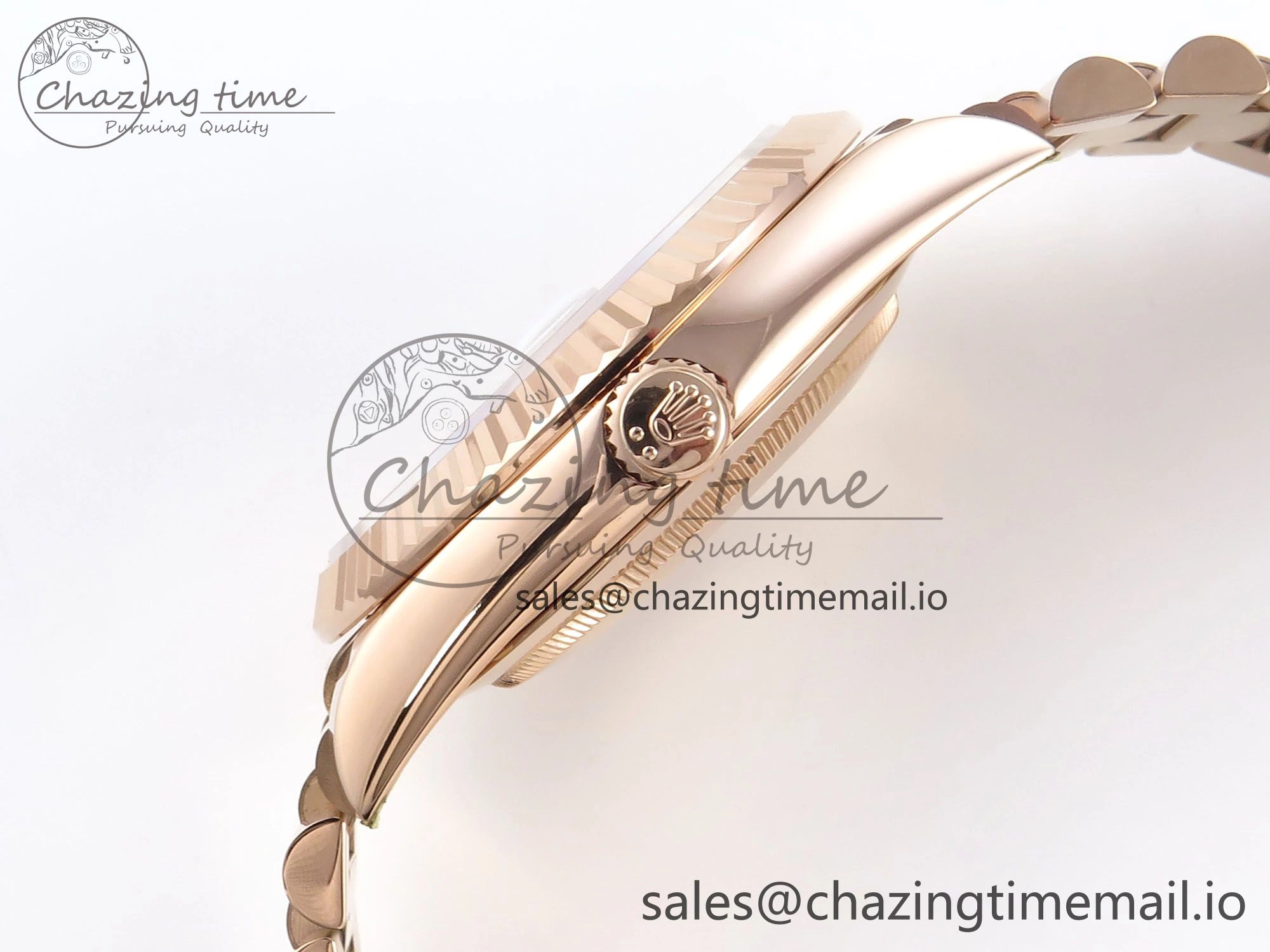 Day Date 40 RG 228235 Noob 1:1 Best Edition Dark Gray Roman Dial on President Bracelet A2836 (Gain Weight)