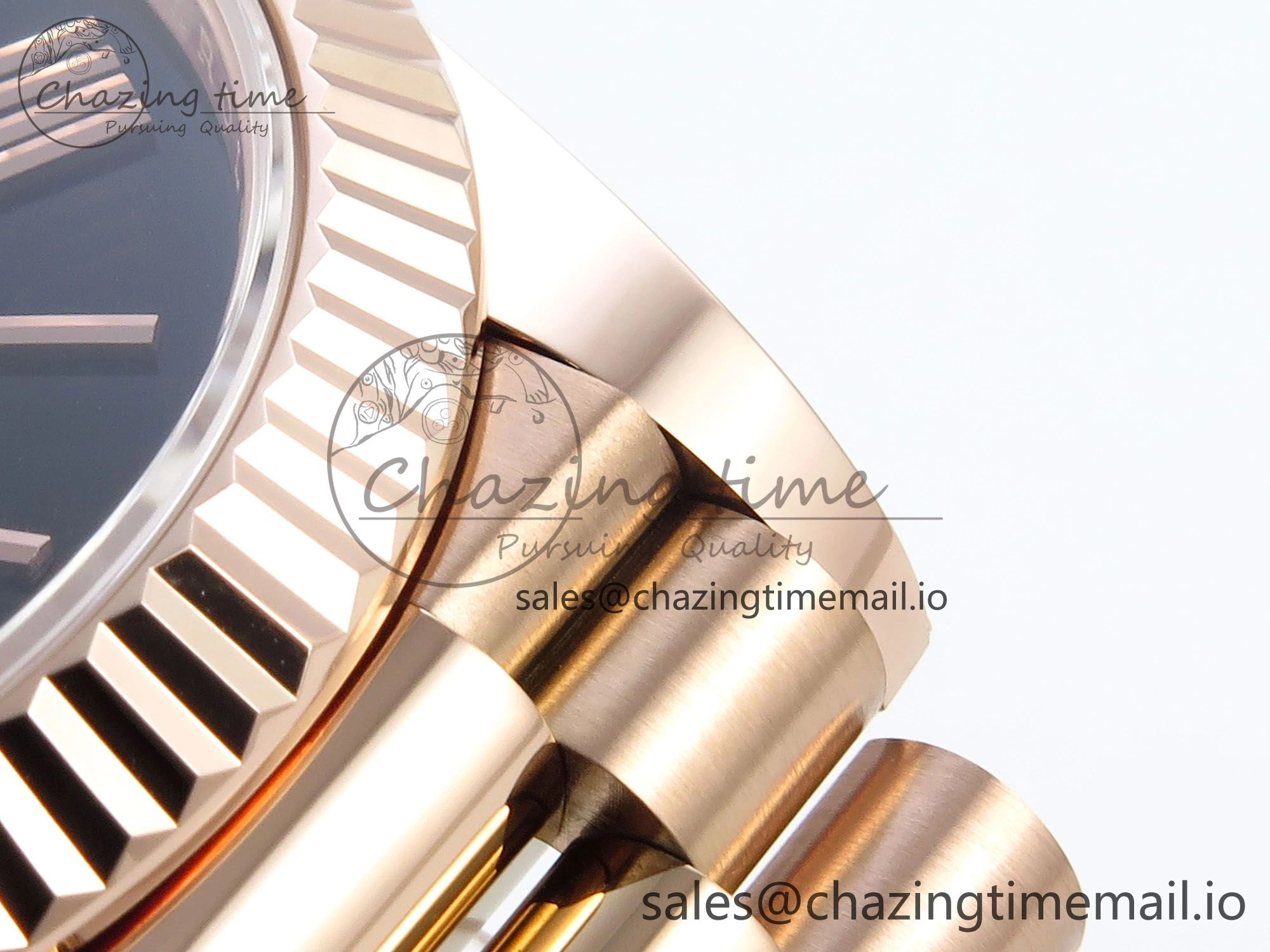 Day Date 40 RG 228235 Noob 1:1 Best Edition Dark Gray Roman Dial on President Bracelet A2836 (Gain Weight)