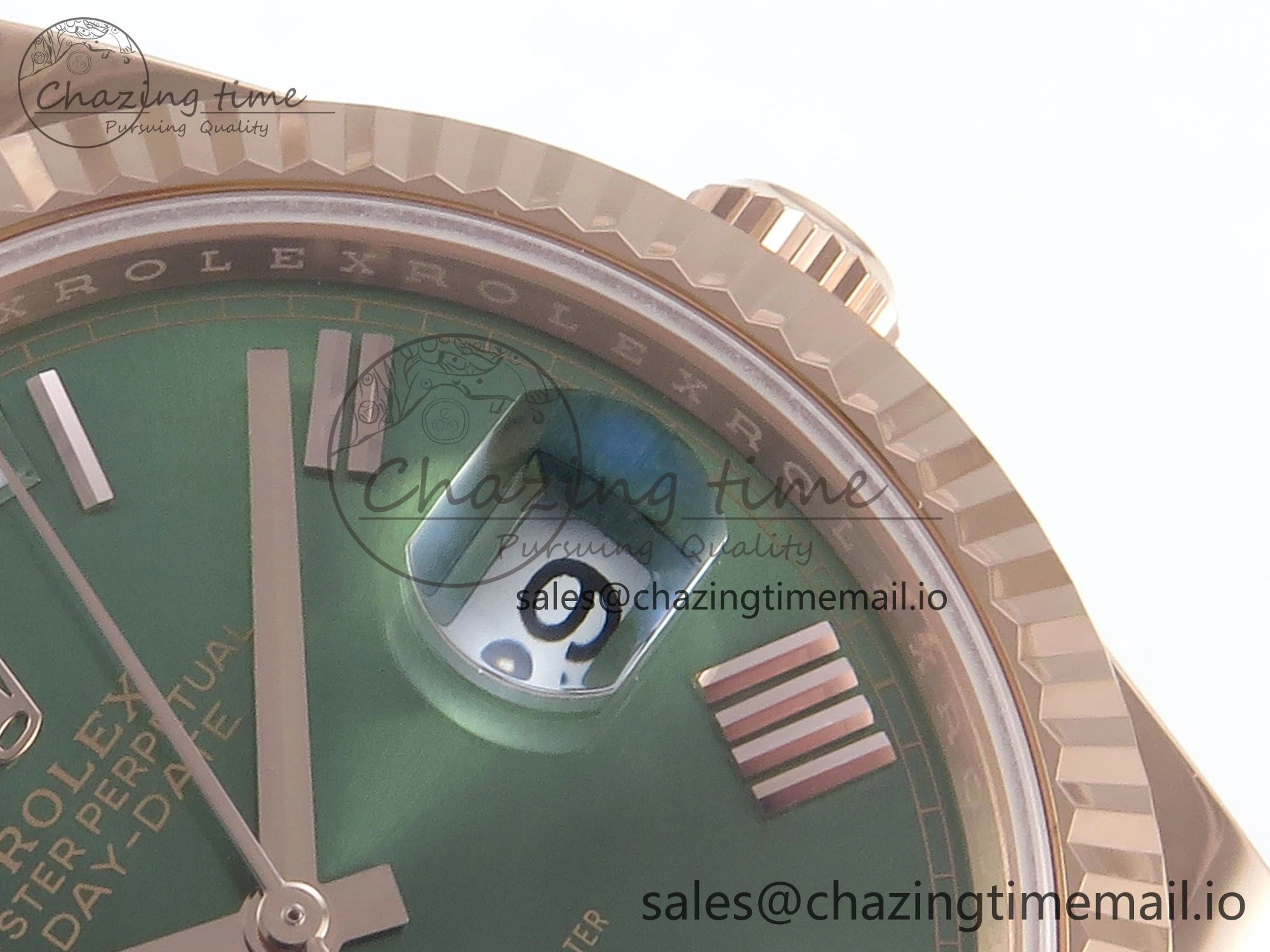 Day Date 40 RG 228235 Noob 1:1 Best Edition Green Roman Dial on President Bracelet A2836 (Gain Weight)