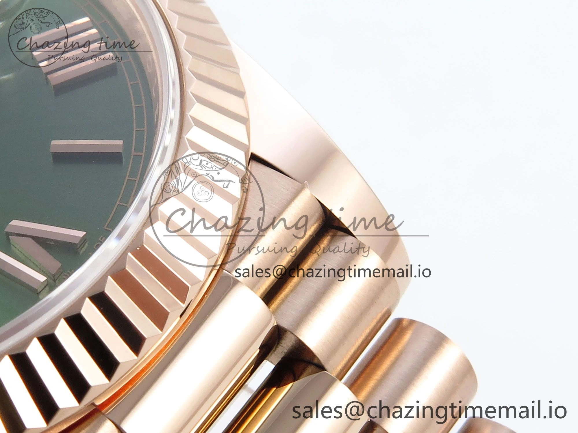 Day Date 40 RG 228235 Noob 1:1 Best Edition Green Roman Dial on President Bracelet A2836 (Gain Weight)