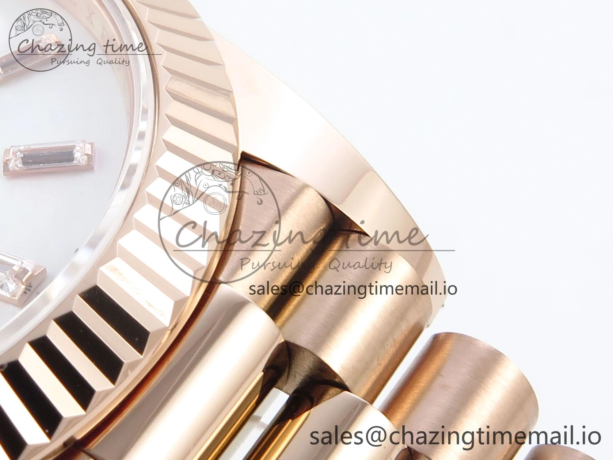 Day Date 40 RG 228235 Noob 1:1 Best Edition White MOP Crystal Dial on President Bracelet A2836 (Gain Weight)