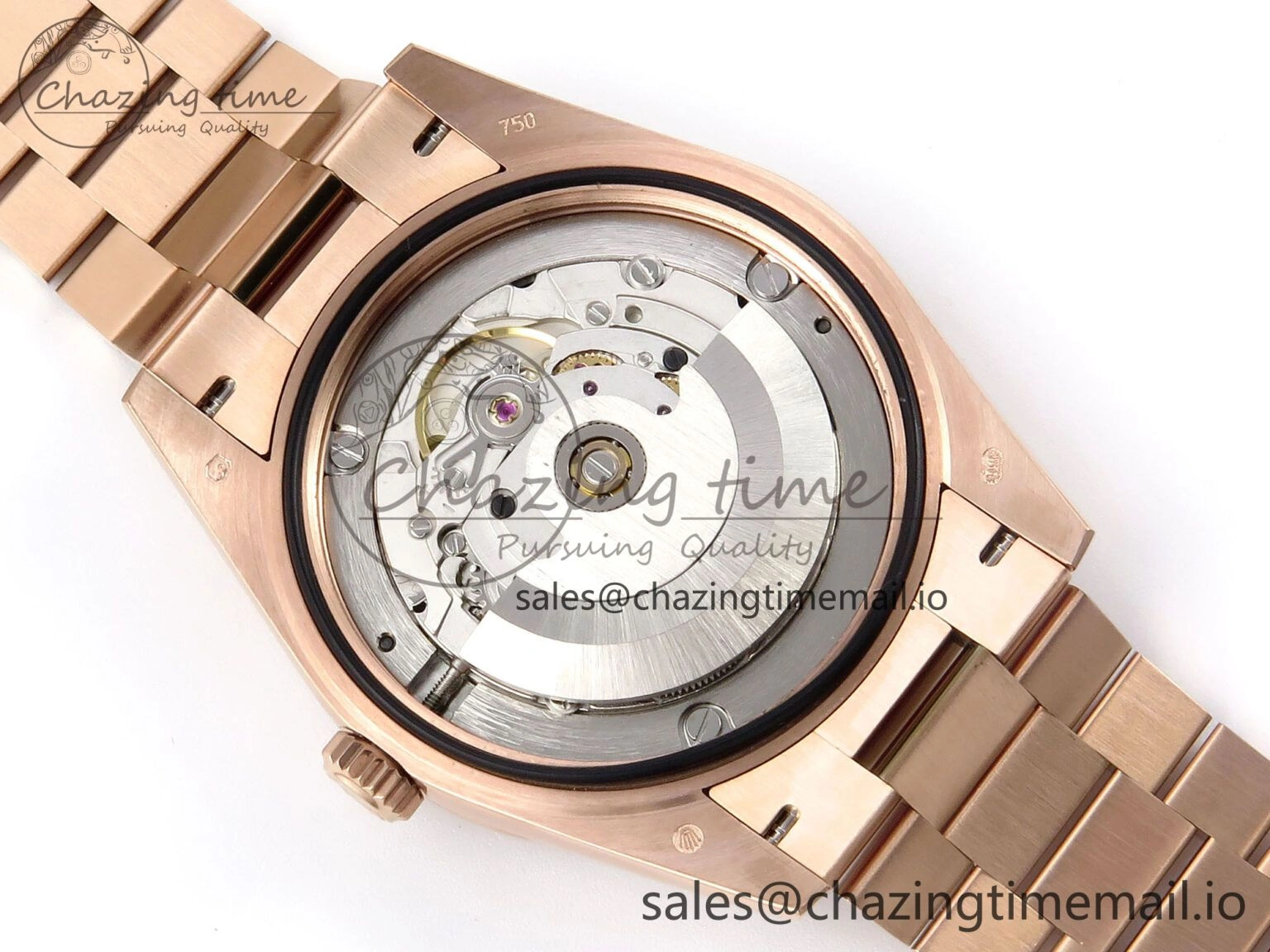 Day Date 40 RG 228235 QF 1:1 Best Edition Blue Dial Crystal Markers on President Bracelet VR2836