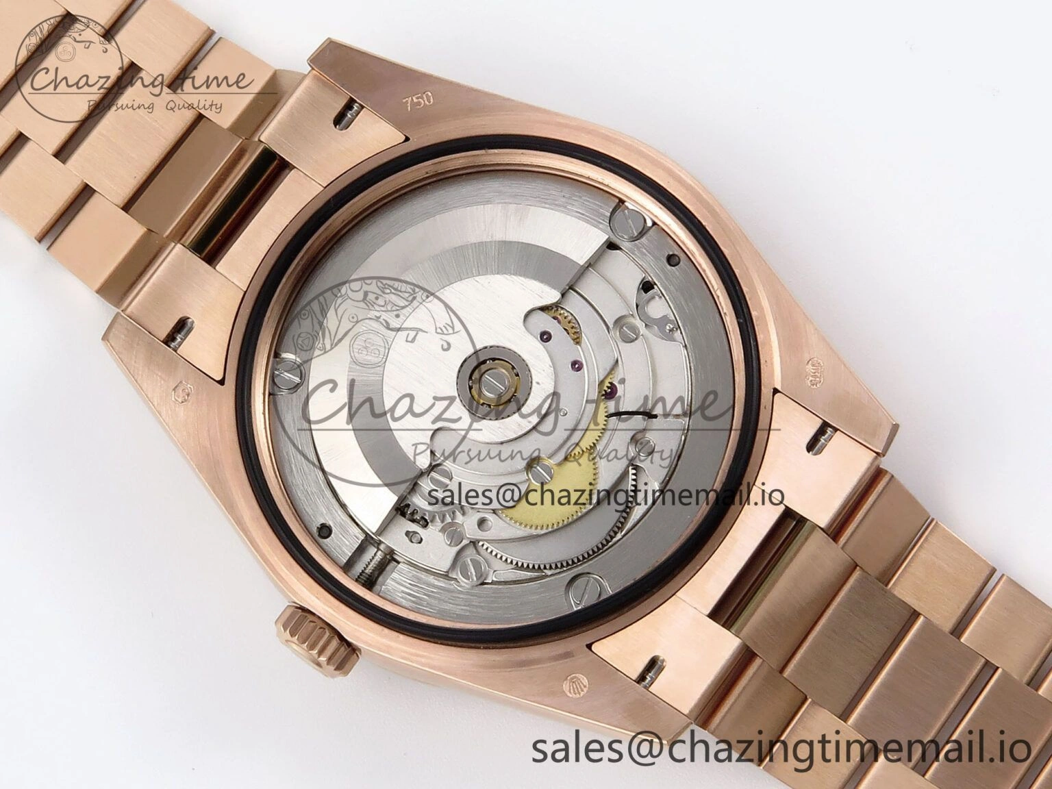 Day Date 40 RG 228235 QF 1:1 Best Edition Blue Dial Crystal Markers on President Bracelet VR2836