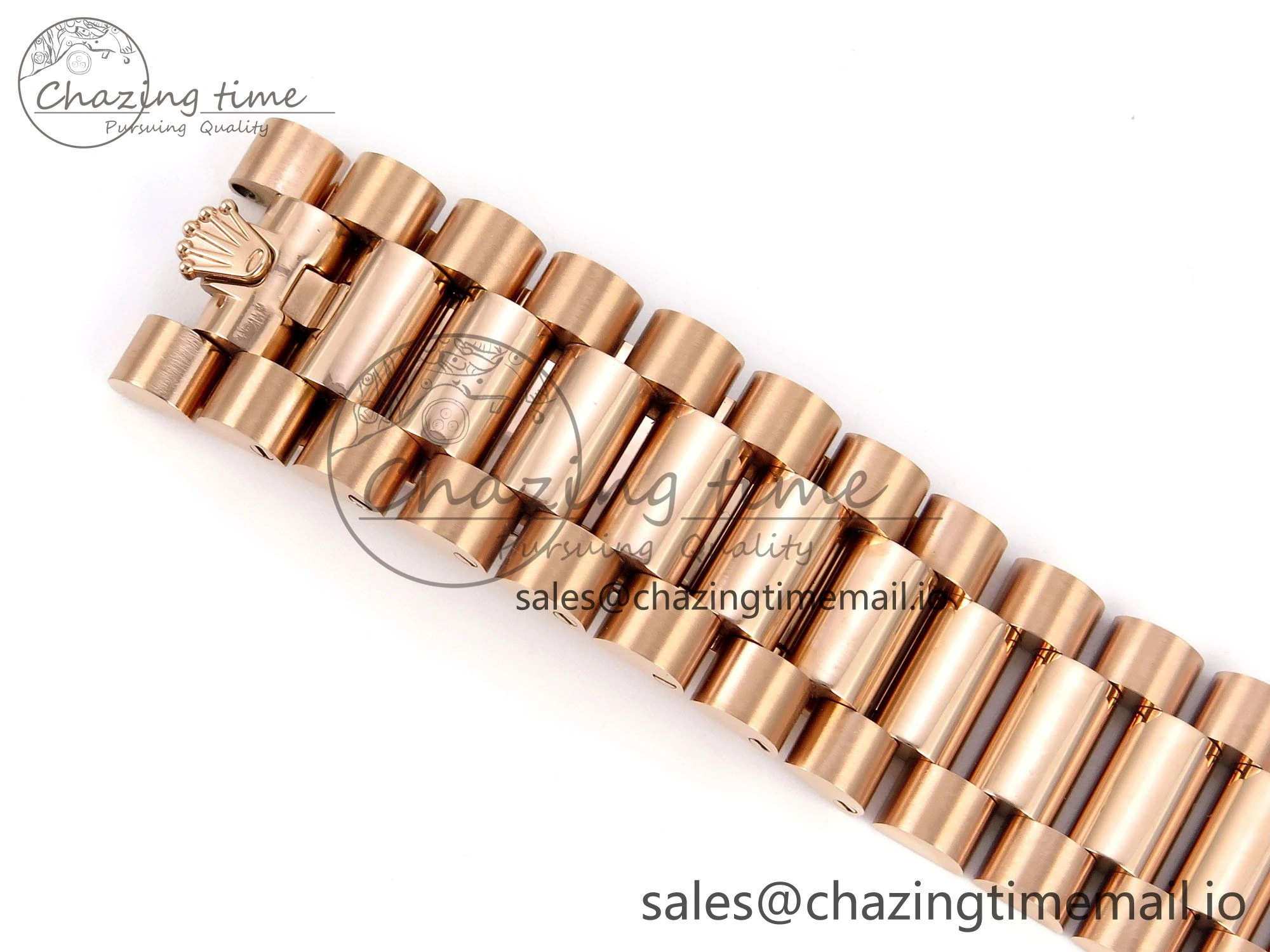 Day Date 40 RG 228235 QF 1:1 Best Edition Blue Dial Crystal Markers on President Bracelet VR2836