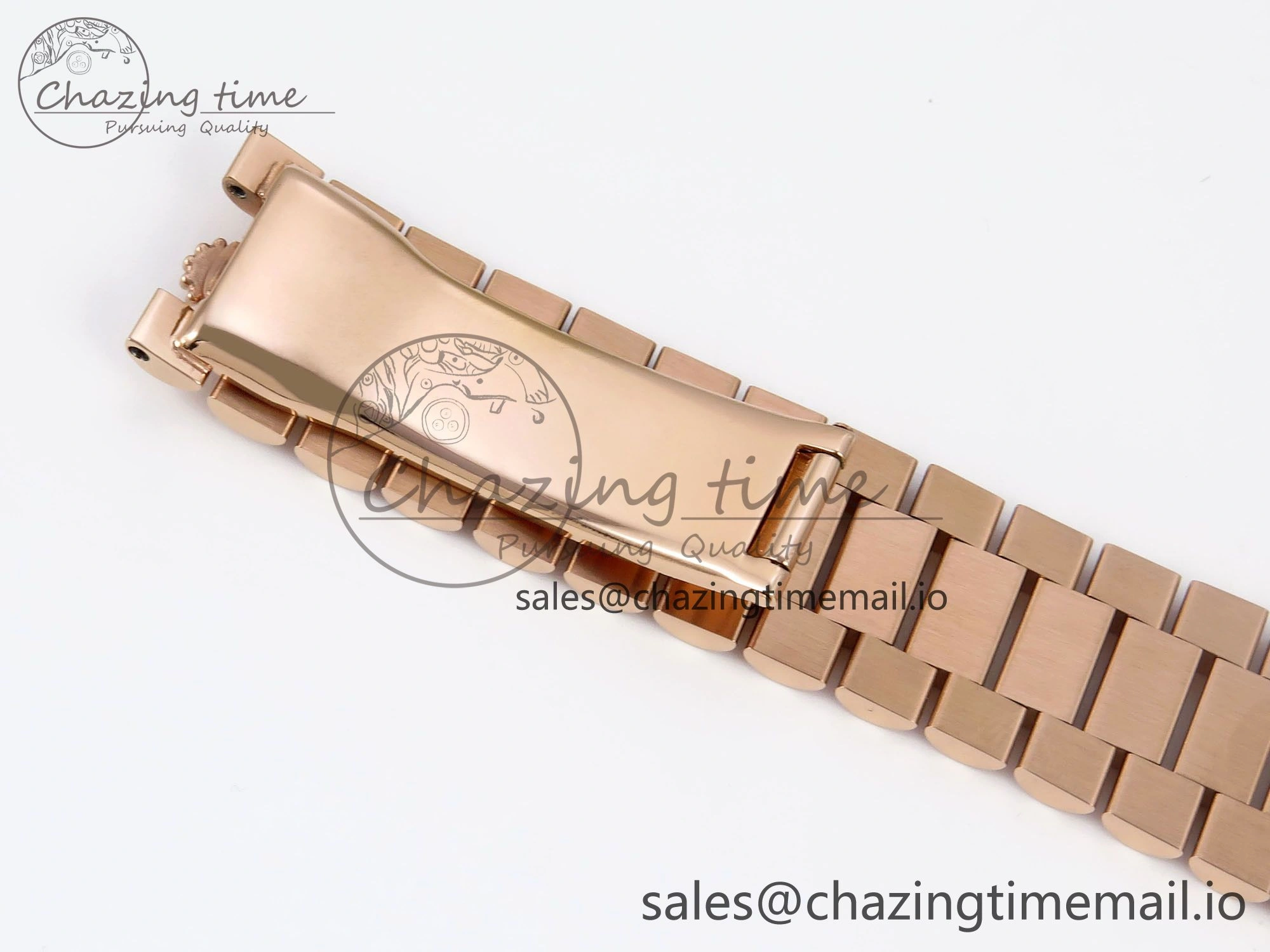 Day Date 40 RG 228235 QF 1:1 Best Edition Blue Dial Crystal Markers on President Bracelet VR2836