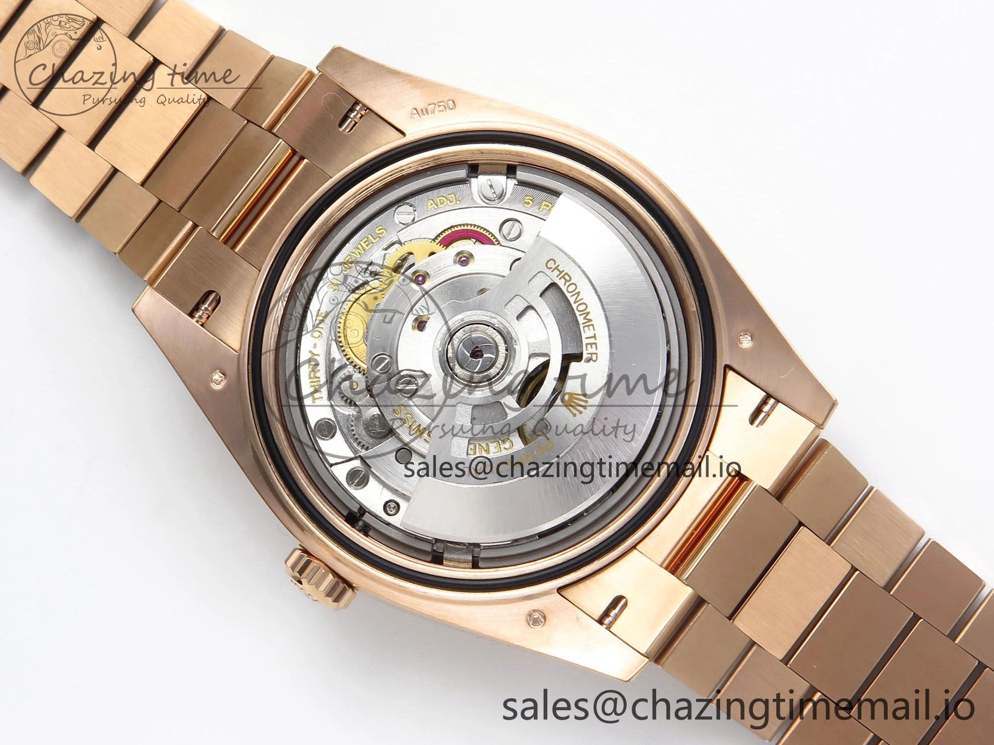 Day Date 40 RG 228235 THBF 1:1 Best Edition Black Crystal Dial on President Bracelet VR3255 V3 (Gain Weight)