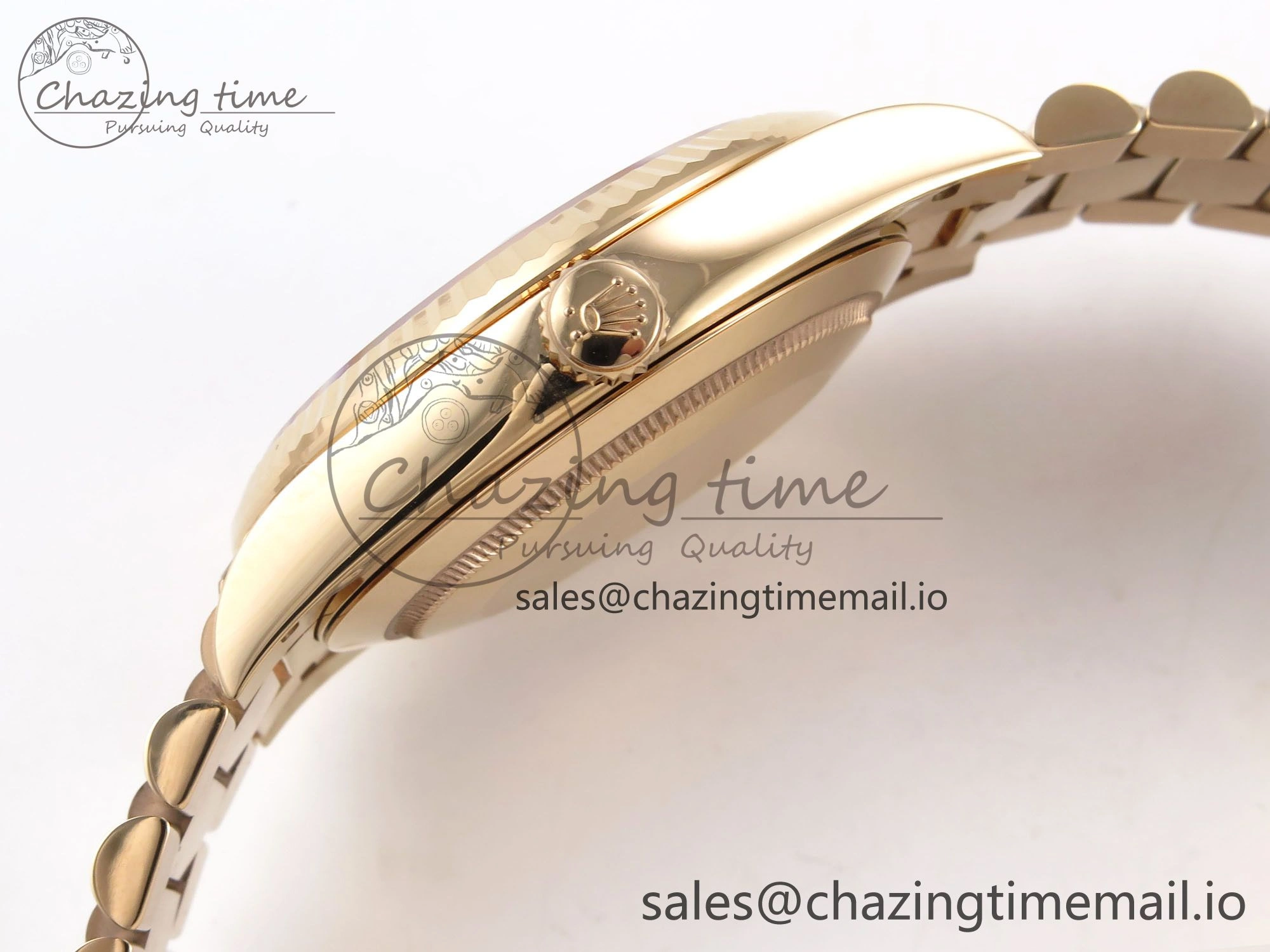 Day Date 40 RG 228235 THBF 1:1 Best Edition Gray Ombre Roman Dial on President Bracelet VR3255 (Gain Weight)
