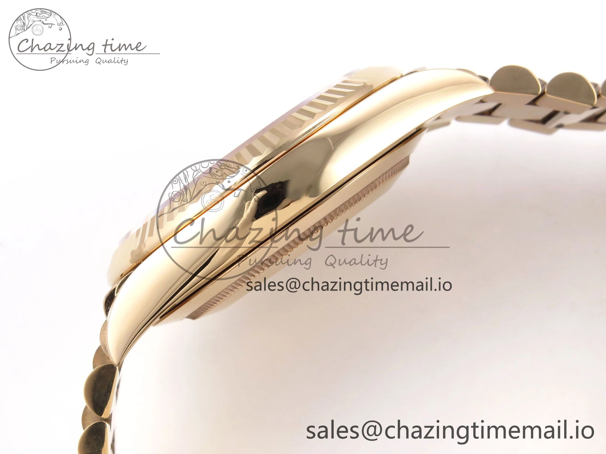 Day Date 40 RG 228235 THBF 1:1 Best Edition Gray Ombre Roman Dial on President Bracelet VR3255 (Gain Weight)