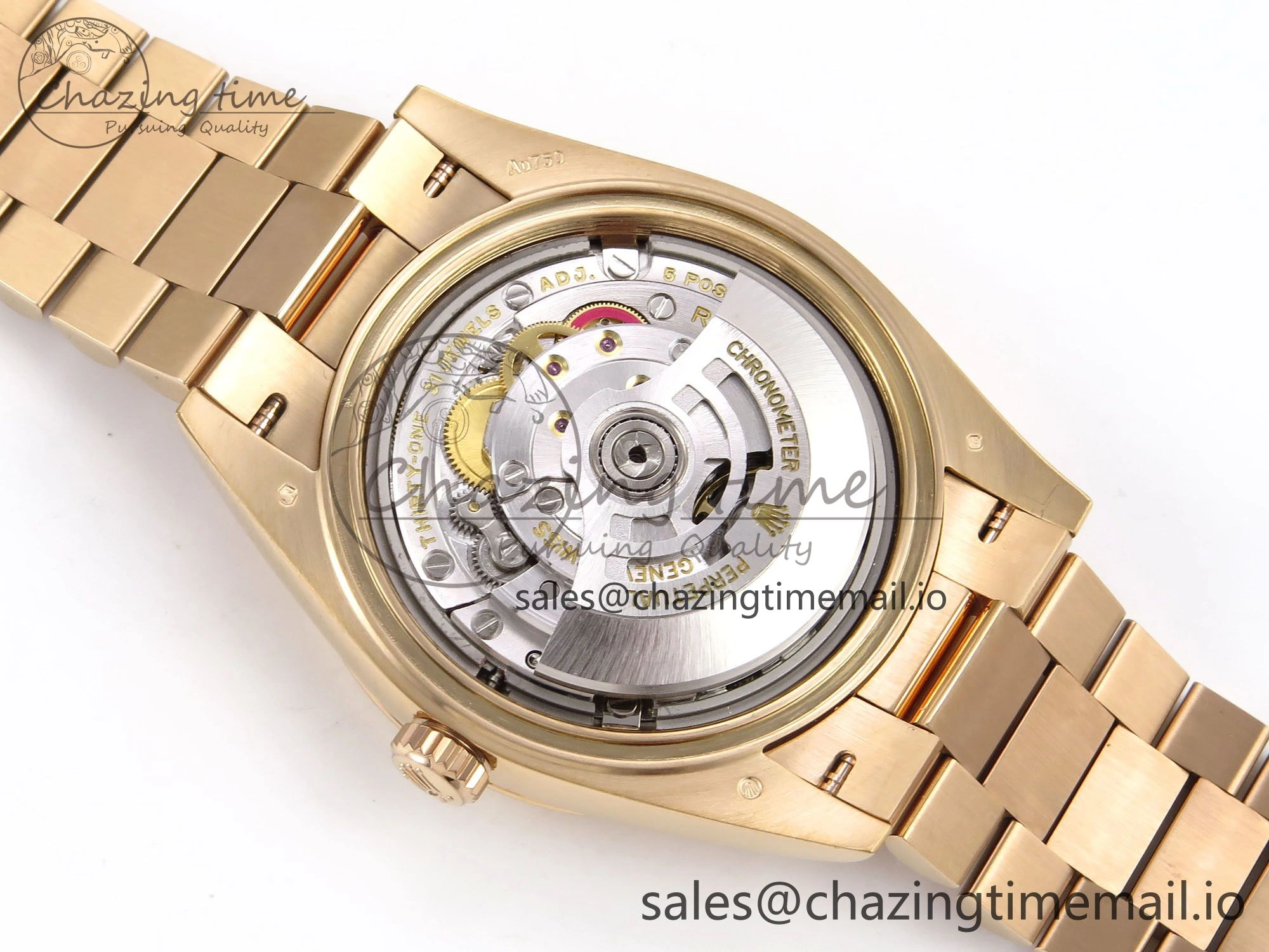 Day Date 40 RG 228235 THBF 1:1 Best Edition Gray Ombre Roman Dial on President Bracelet VR3255 (Gain Weight)