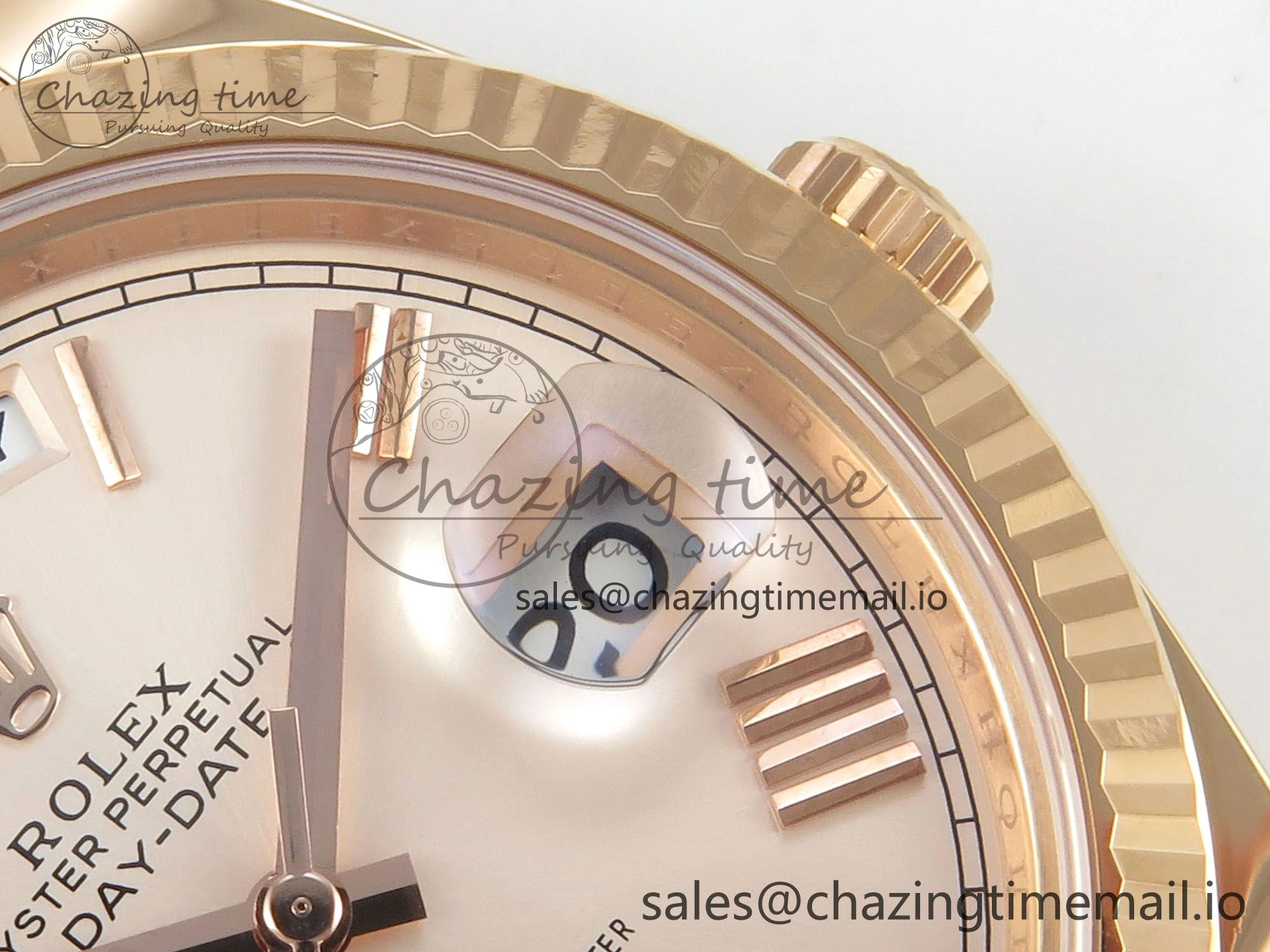 Day Date 40 RG 228235 THBF 1:1 Best Edition RG Roman Dial on President Bracelet VR3255 V3 (Gain Weight)