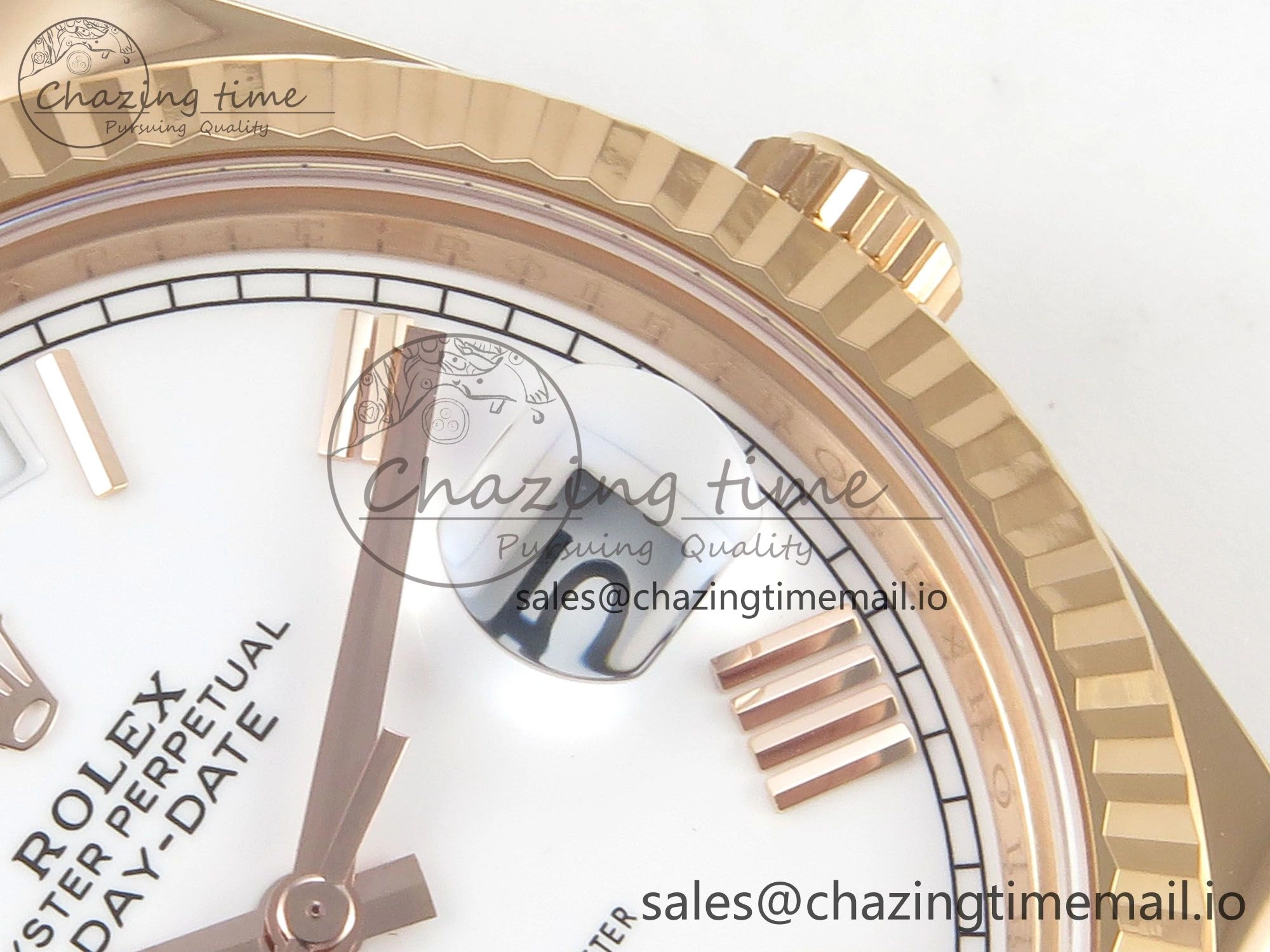 Day Date 40 RG 228235 THBF 1:1 Best Edition White Roman Dial on President Bracelet VR3255 V3 (Gain Weight)