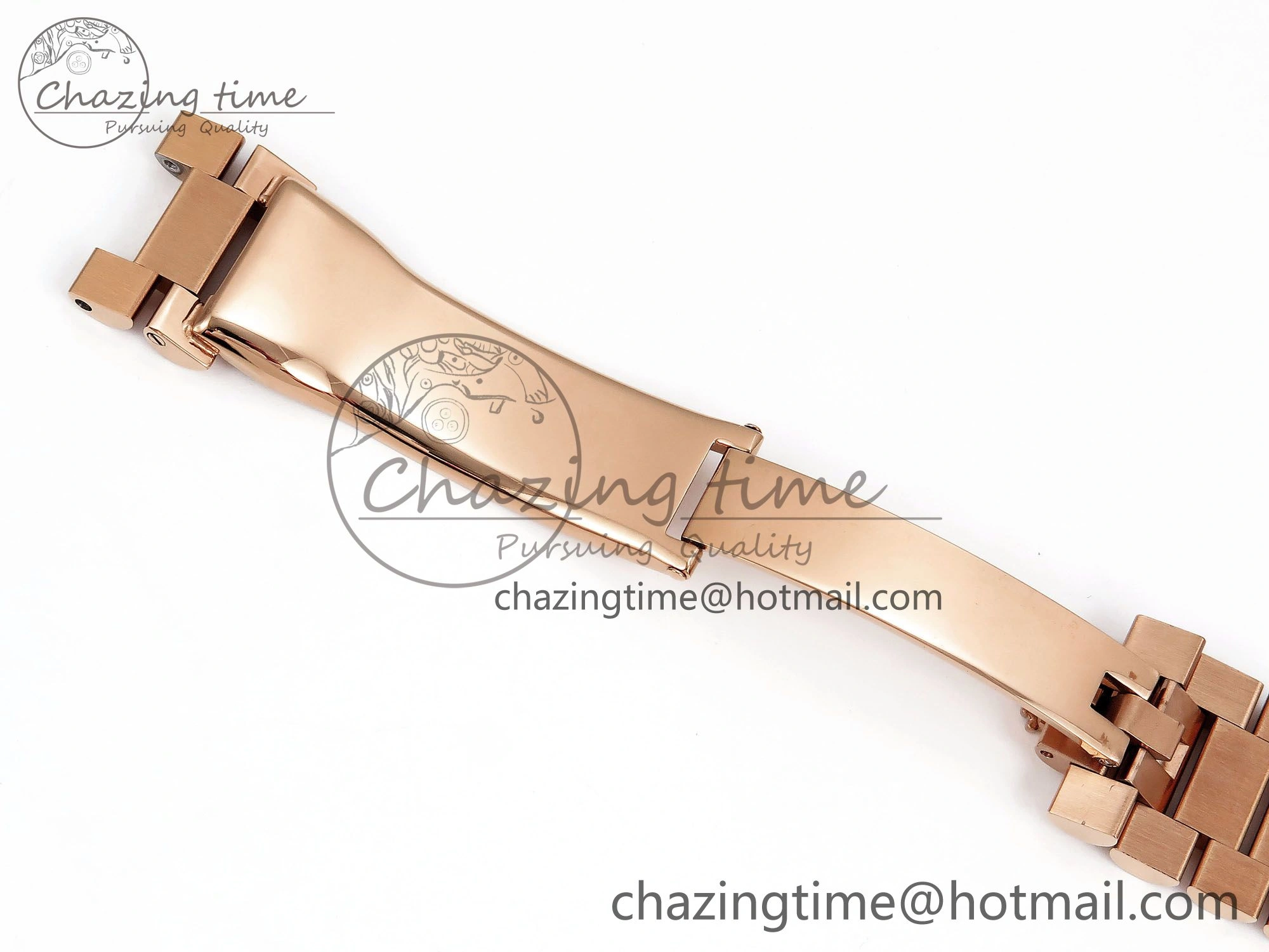 Day Date 40 RG JDF 904L Steel Brown Textured Stick Dial on President Bracelet VR3255 V3 (Gain Weight)