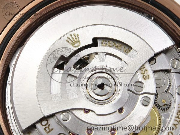 Day Date 40 RG JDF 904L Steel Brown Textured Stick Dial on President Bracelet VR3255 V3 (Gain Weight)