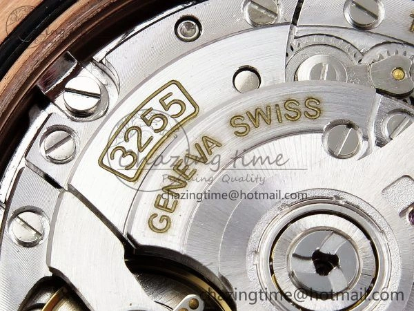 Day Date 40 RG JDF 904L Steel Brown Textured Stick Dial on President Bracelet VR3255 V3 (Gain Weight)