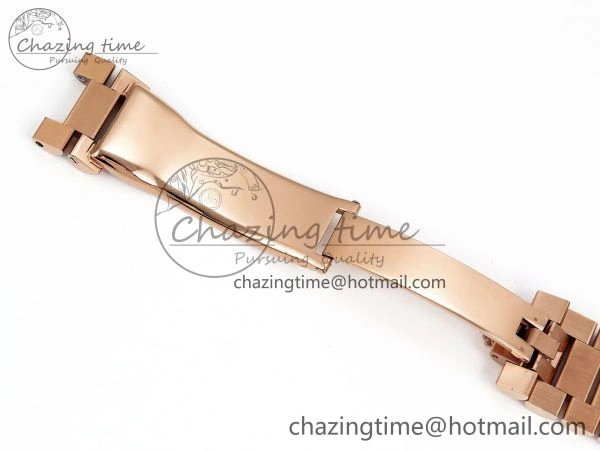 Day Date 40 RG JDF 904L Steel Pink Stripe Dial on President Bracelet VR3255 V3 (Gain Weight)