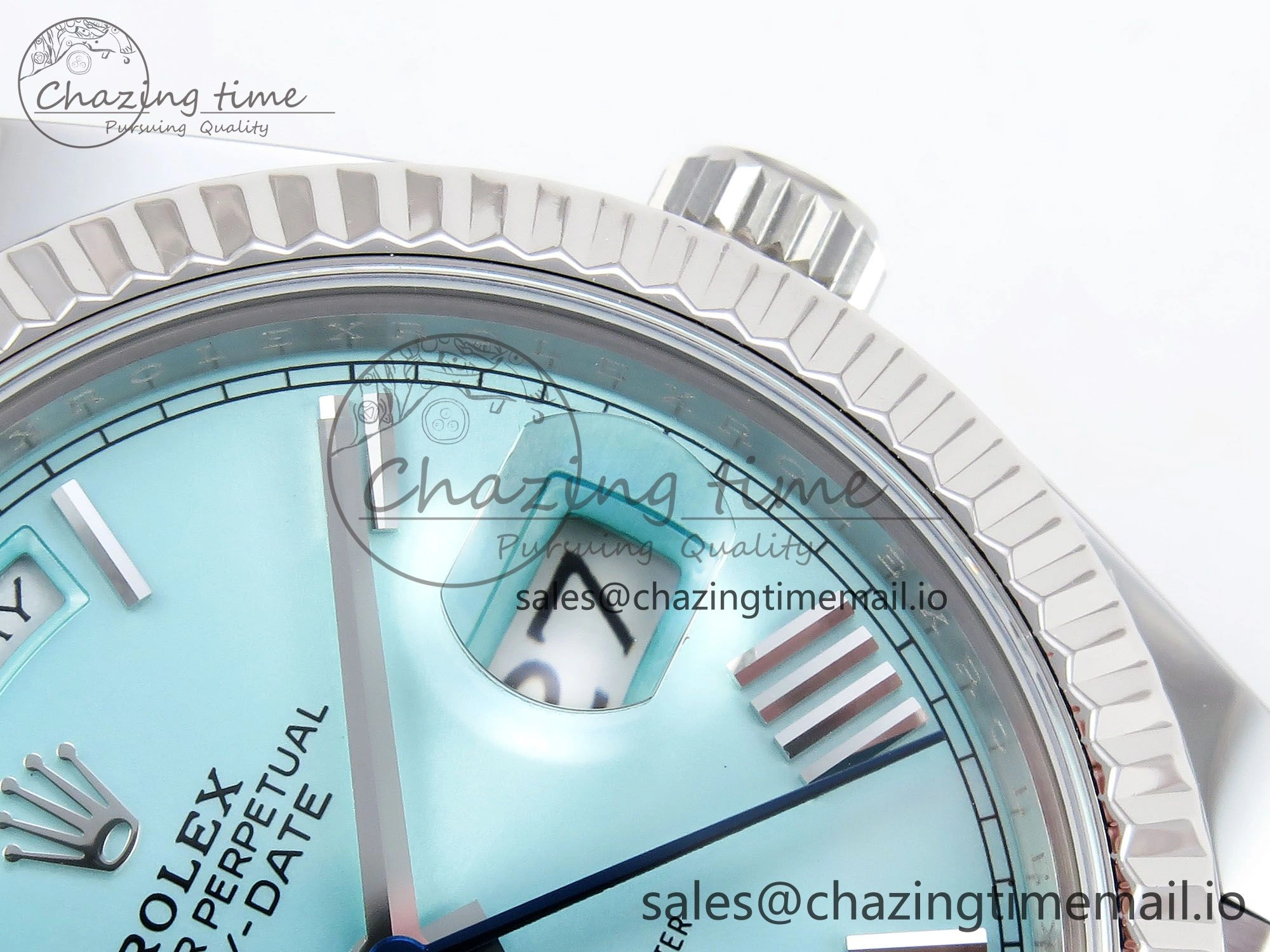 Day Date 40 SS 228236 ARF 1:1 Best Edition Tiffany Blue Roman Dial on President Bracelet VR3255