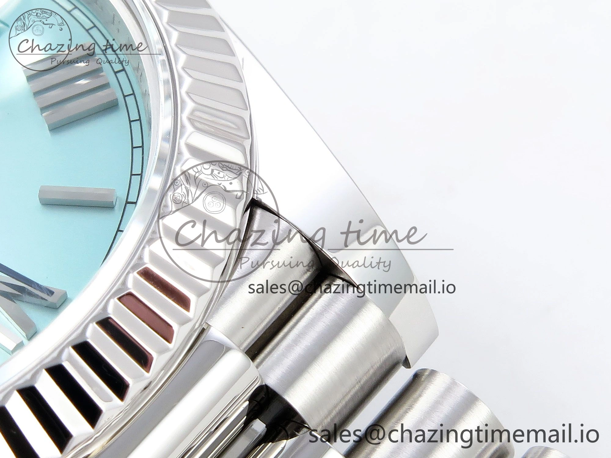 Day Date 40 SS 228236 ARF 1:1 Best Edition Tiffany Blue Roman Dial on President Bracelet VR3255