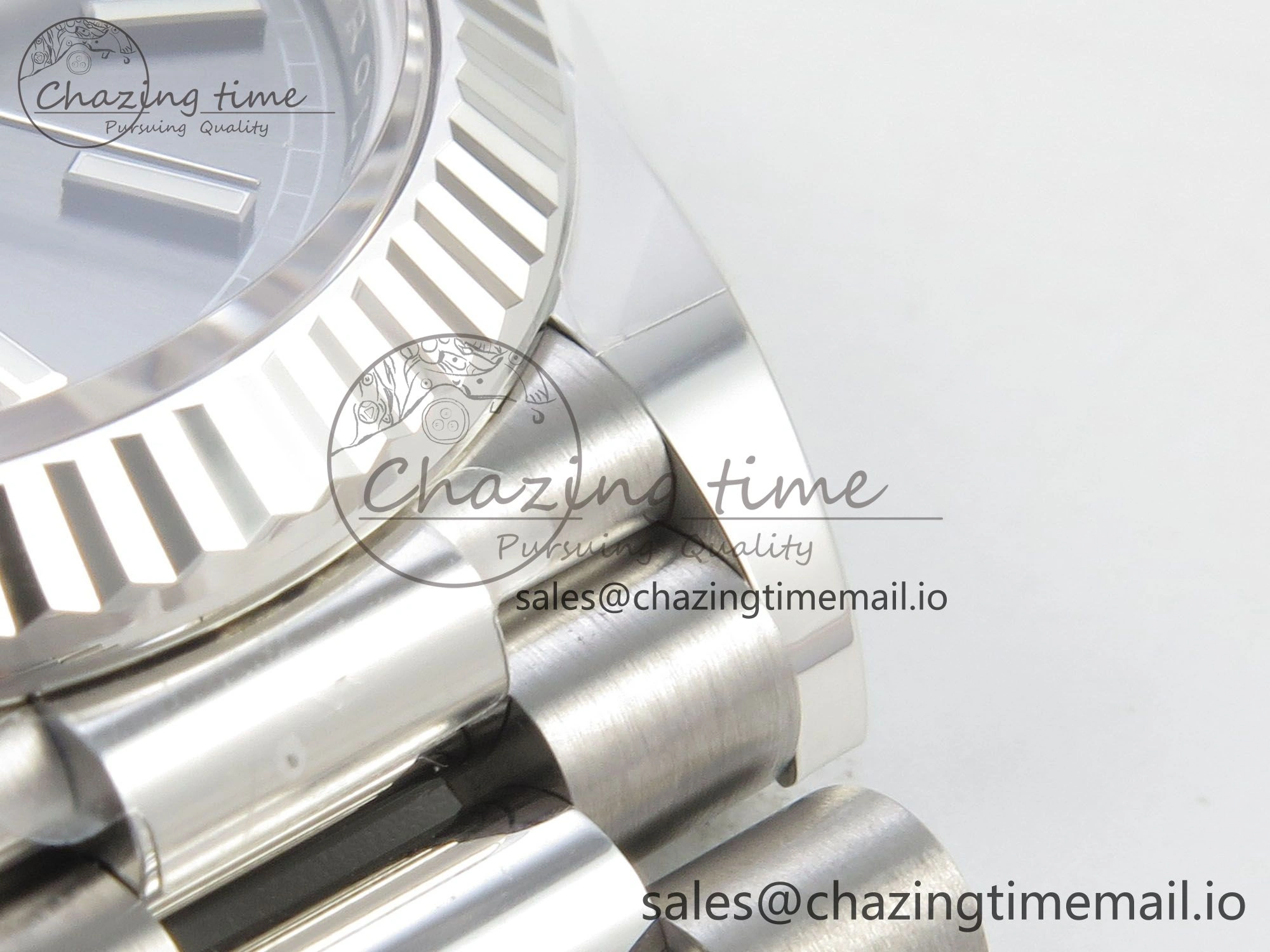 Day Date 40 SS 228236 THBF 1:1 Best Edition Gray Marker Dial on President Bracelet VR3255 V3 (Gain Weight)