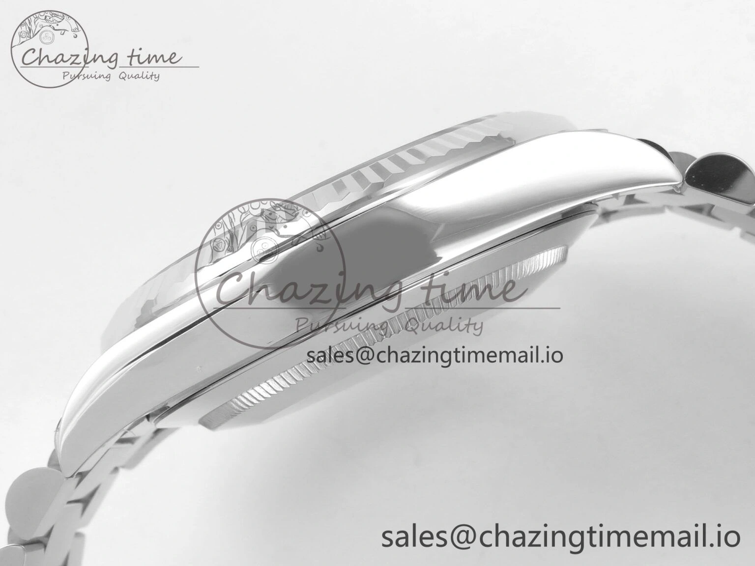 Day Date 40 SS 228236 THBF 1:1 Best Edition Grey Textured Crystal Dial on President Bracelet VR3255 V3 (Gain Weight)