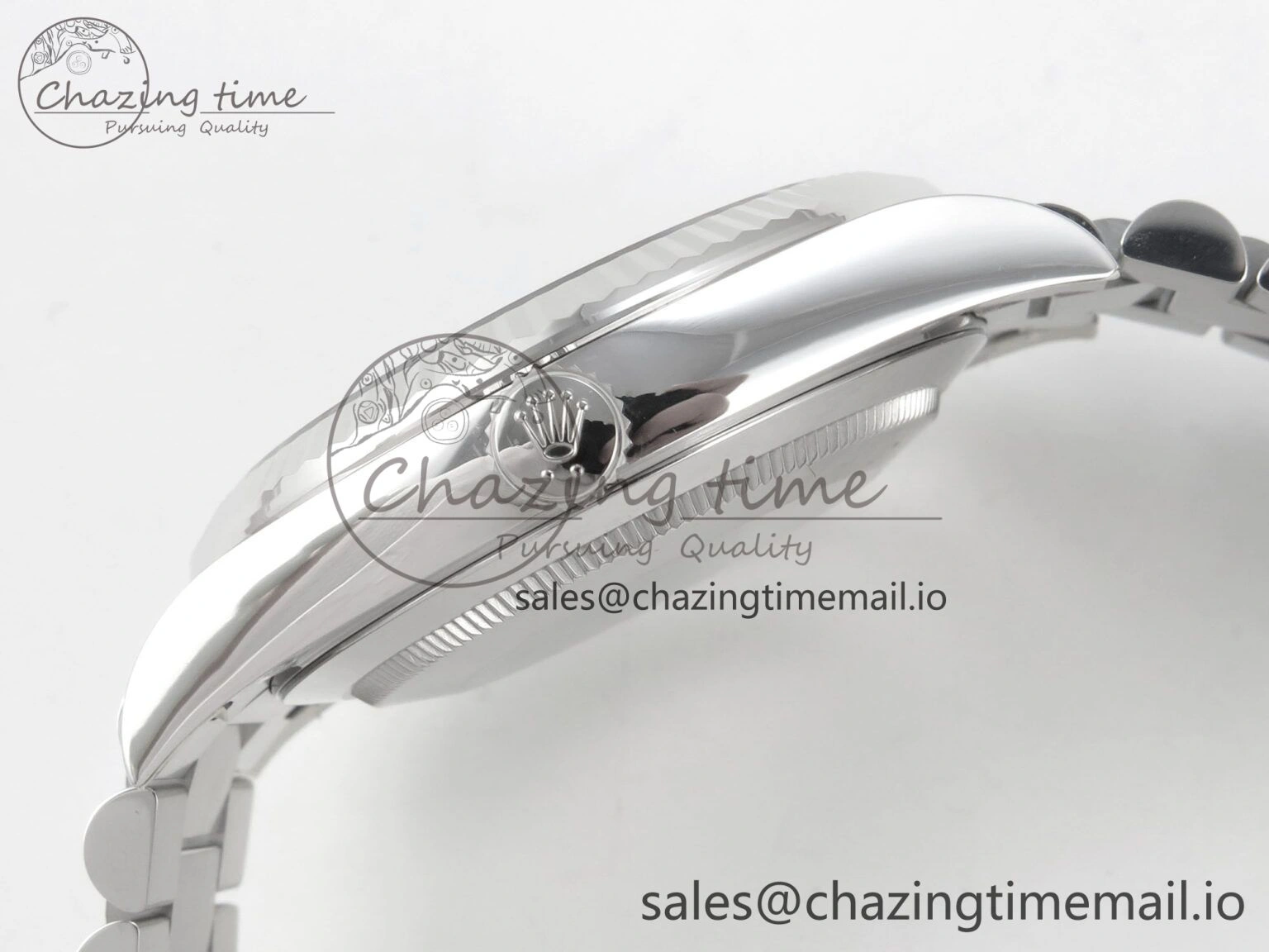 Day Date 40 SS 228236 THBF 1:1 Best Edition Grey Textured Crystal Dial on President Bracelet VR3255 V3 (Gain Weight)