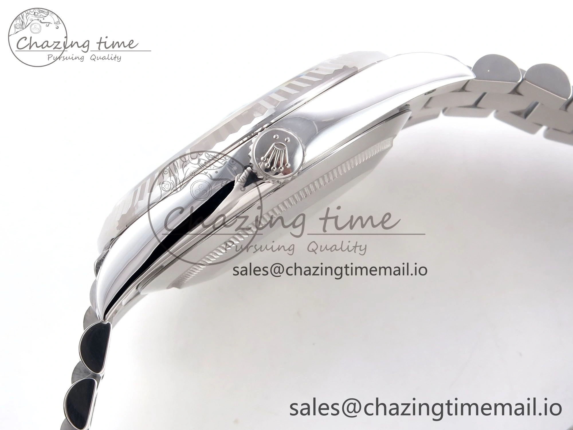 Day Date 40 SS 228236 THBF 1:1 Best Edition Ice-Blue Crystal Dial on President Bracelet VR3255 (Gain Weight)