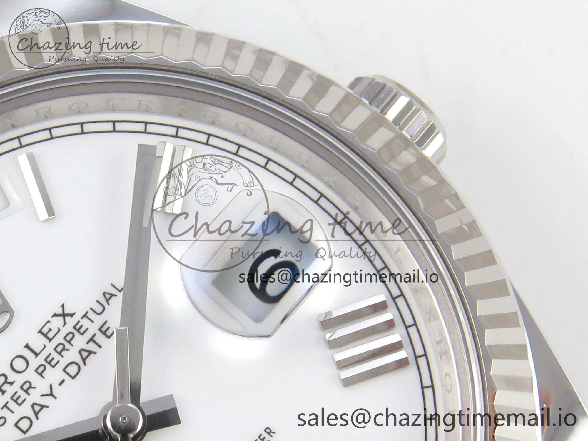 Day Date 40 SS 228236 THBF 1:1 Best Edition White MOP Roman Dial on President Bracelet VR3255 V3 (Gain Weight)