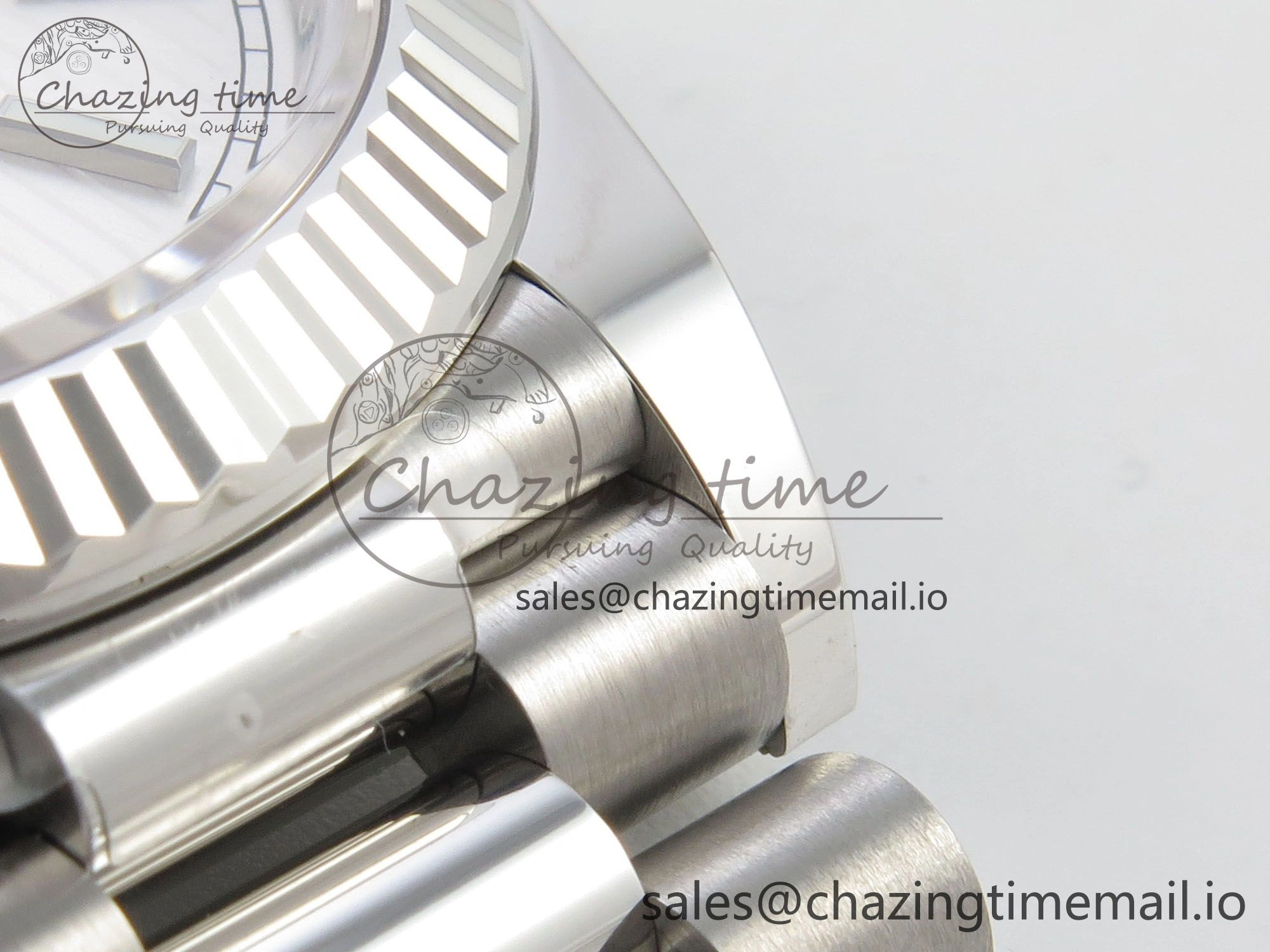 Day Date 40 SS 228236 THBF 1:1 Best Edition White Stripes Marker Dial on President Bracelet VR3255 V3 (Gain Weight)
