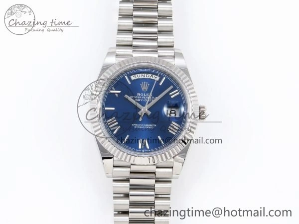Day Date 40 SS 228239 ARF 1:1 Best Edition Blue Roman Dial on President Bracelet VR3255