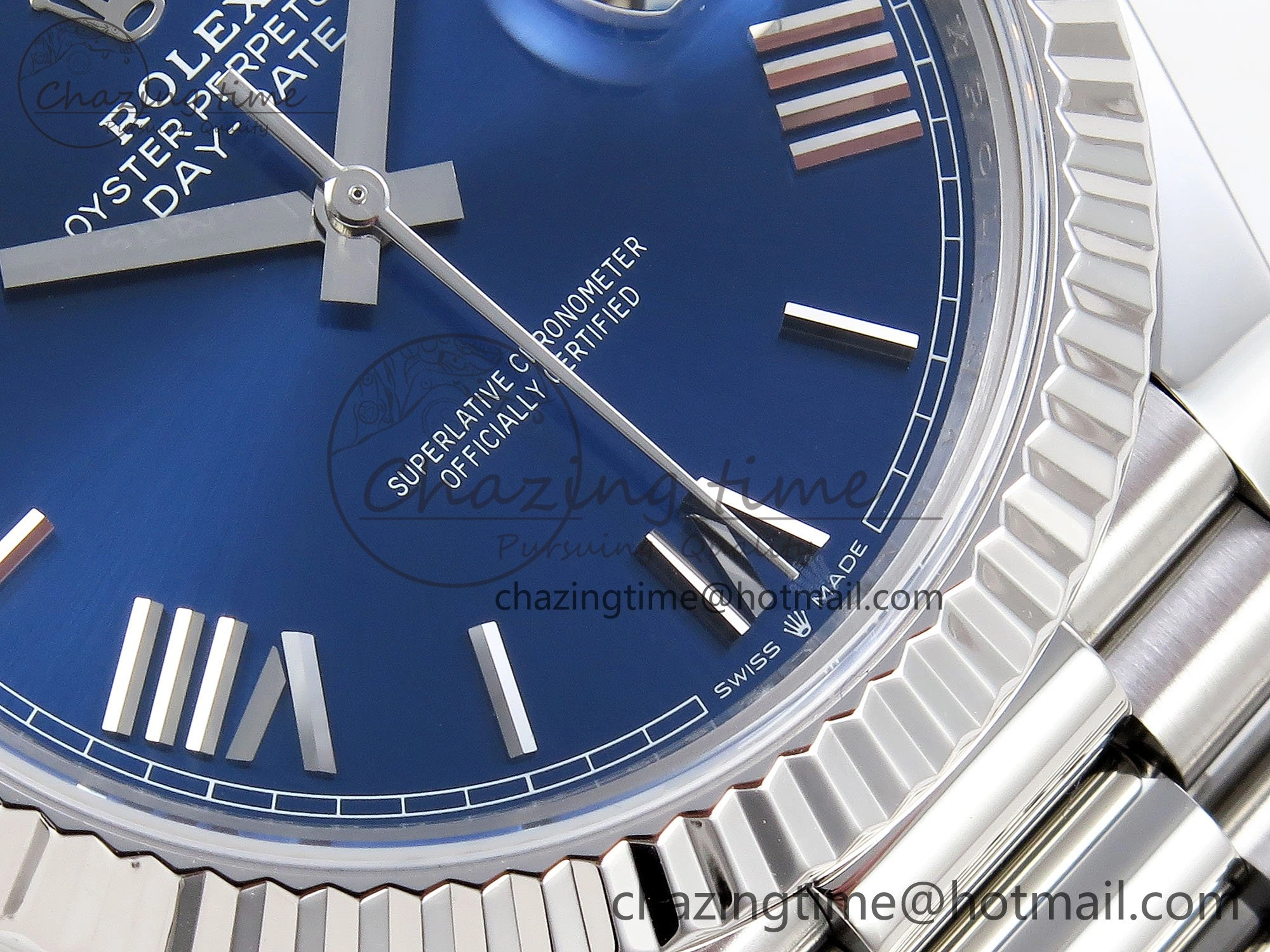 Day Date 40 SS 228239 ARF 1:1 Best Edition Blue Roman Dial on President Bracelet VR3255