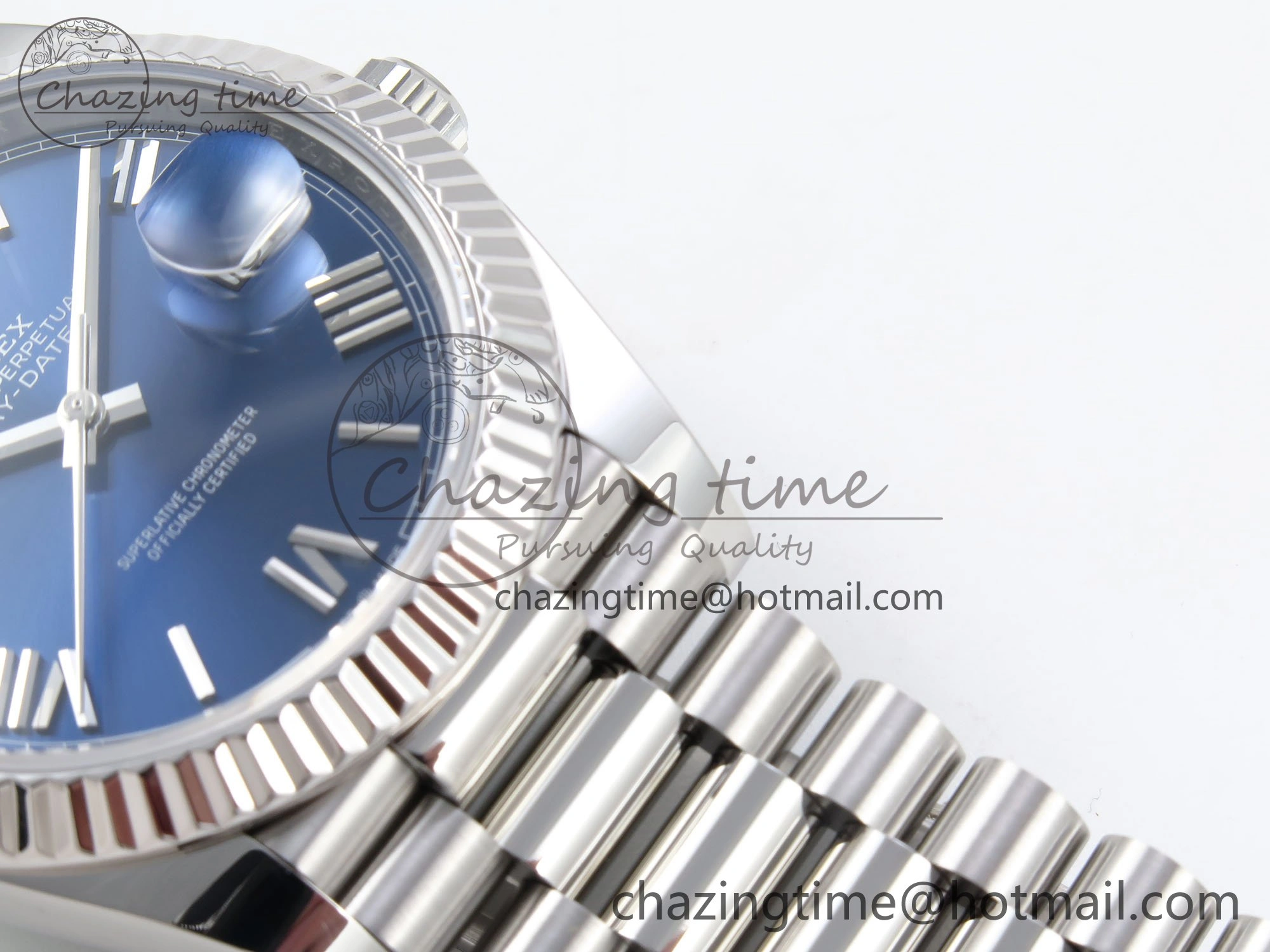 Day Date 40 SS 228239 ARF 1:1 Best Edition Blue Roman Dial on President Bracelet VR3255