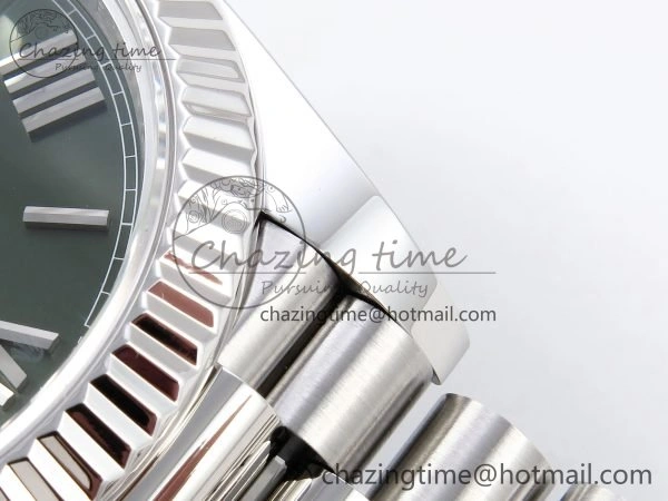 Day Date 40 SS 228239 ARF 1:1 Best Edition Green Roman Dial on President Bracelet VR3255