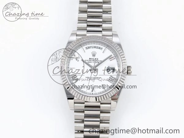 Day Date 40 SS 228239 ARF 1:1 Best Edition White Roman Dial on President Bracelet VR3255