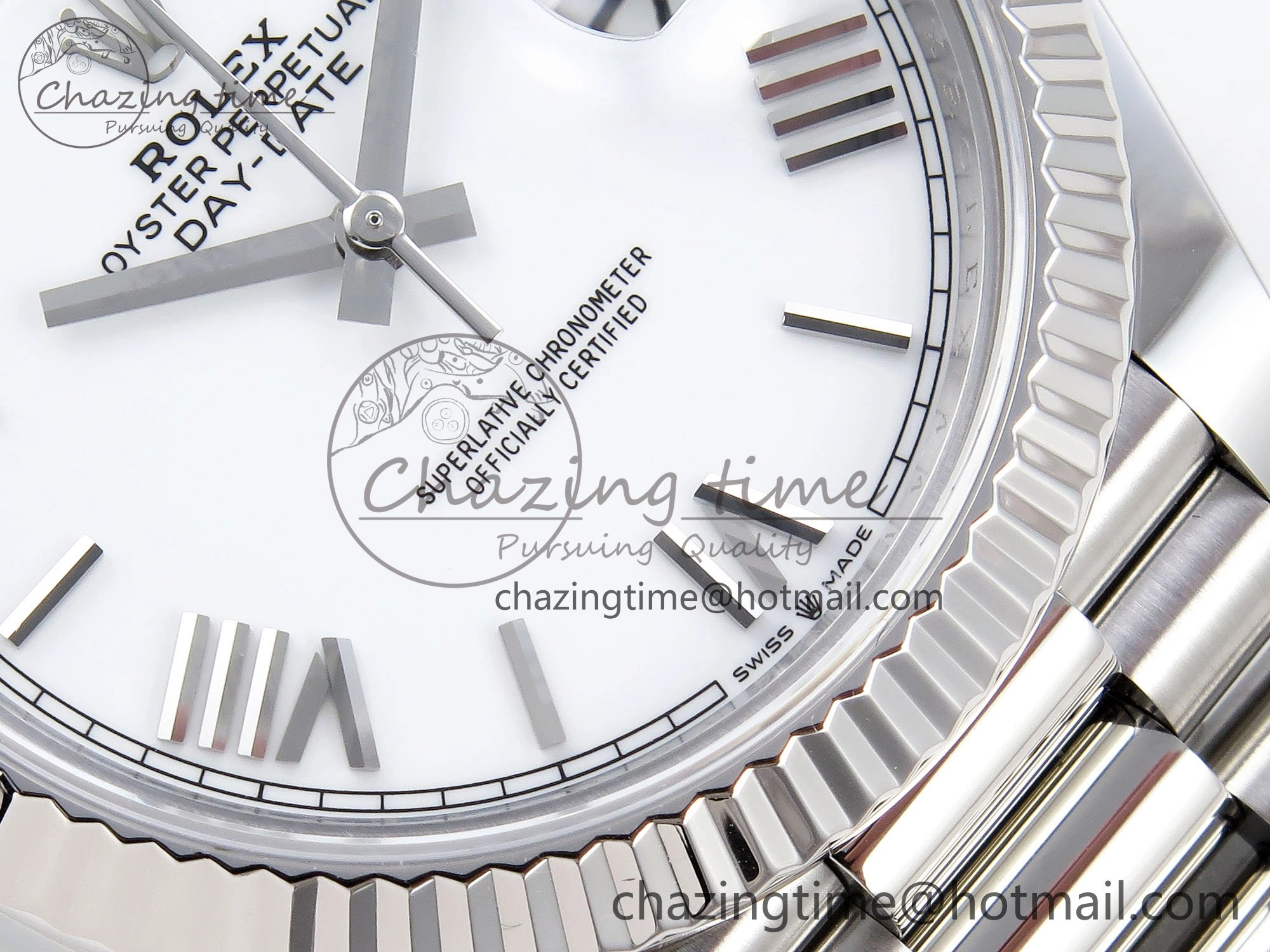 Day Date 40 SS 228239 ARF 1:1 Best Edition White Roman Dial on President Bracelet VR3255