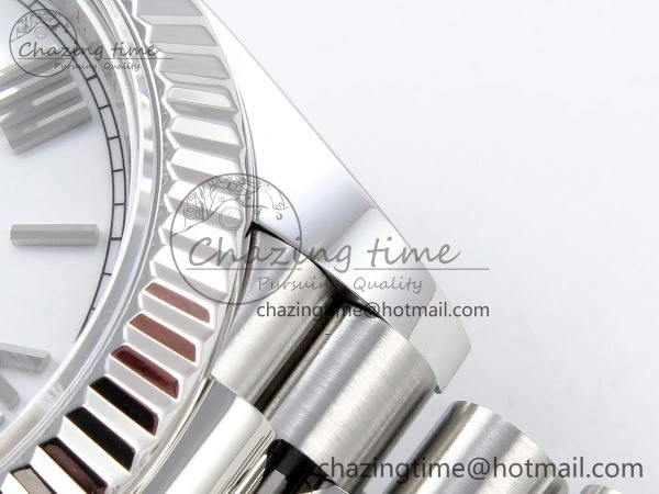 Day Date 40 SS 228239 ARF 1:1 Best Edition White Roman Dial on President Bracelet VR3255