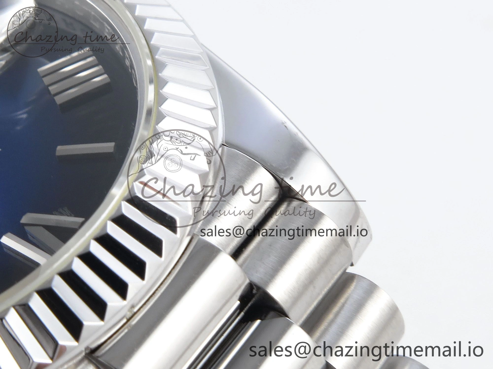 Day Date 40 SS 228239 KF 1:1 Best Edition Blue Ombre Dial on President Bracelet VR3255 (Gain Weight)