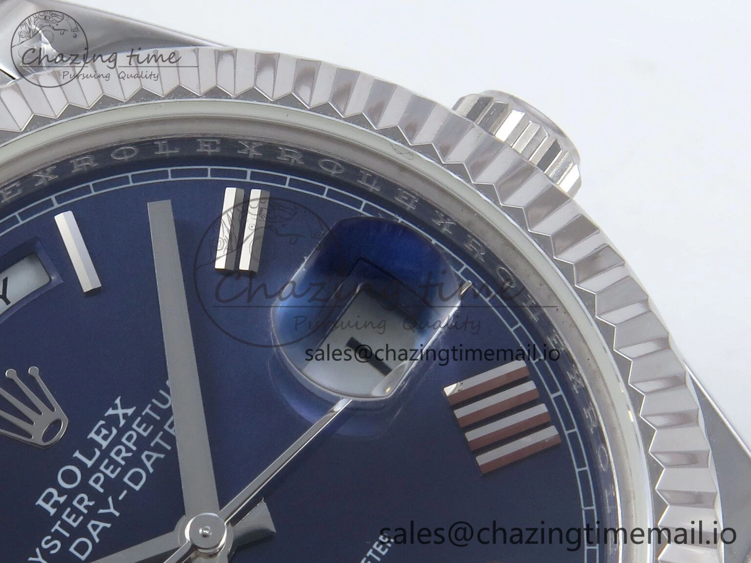 Day Date 40 SS 228239 KF 1:1 Best Edition Blue Roman Dial on President Bracelet VR3255 (Gain Weight)