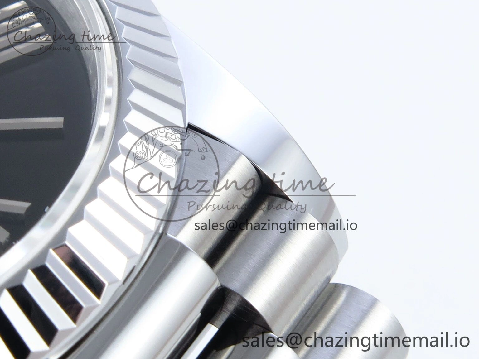 Day Date 40 SS 228239 Noob 1:1 Best Edition Blue Ombre Roman Dial on President Bracelet A2836 (Gain Weight)