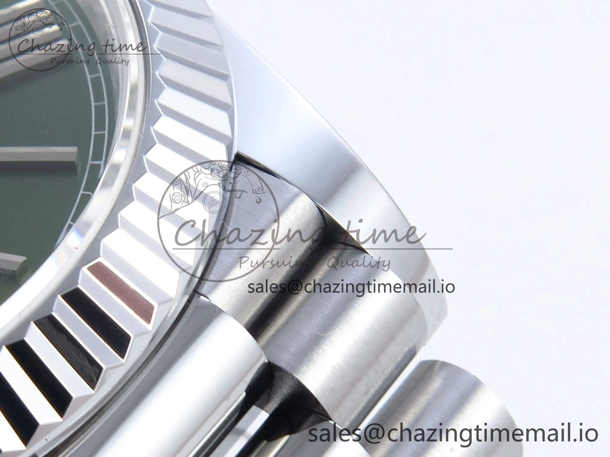 Day Date 40 SS 228239 Noob 1:1 Best Edition Green Roman Dial on President Bracelet A2836 (Gain Weight)