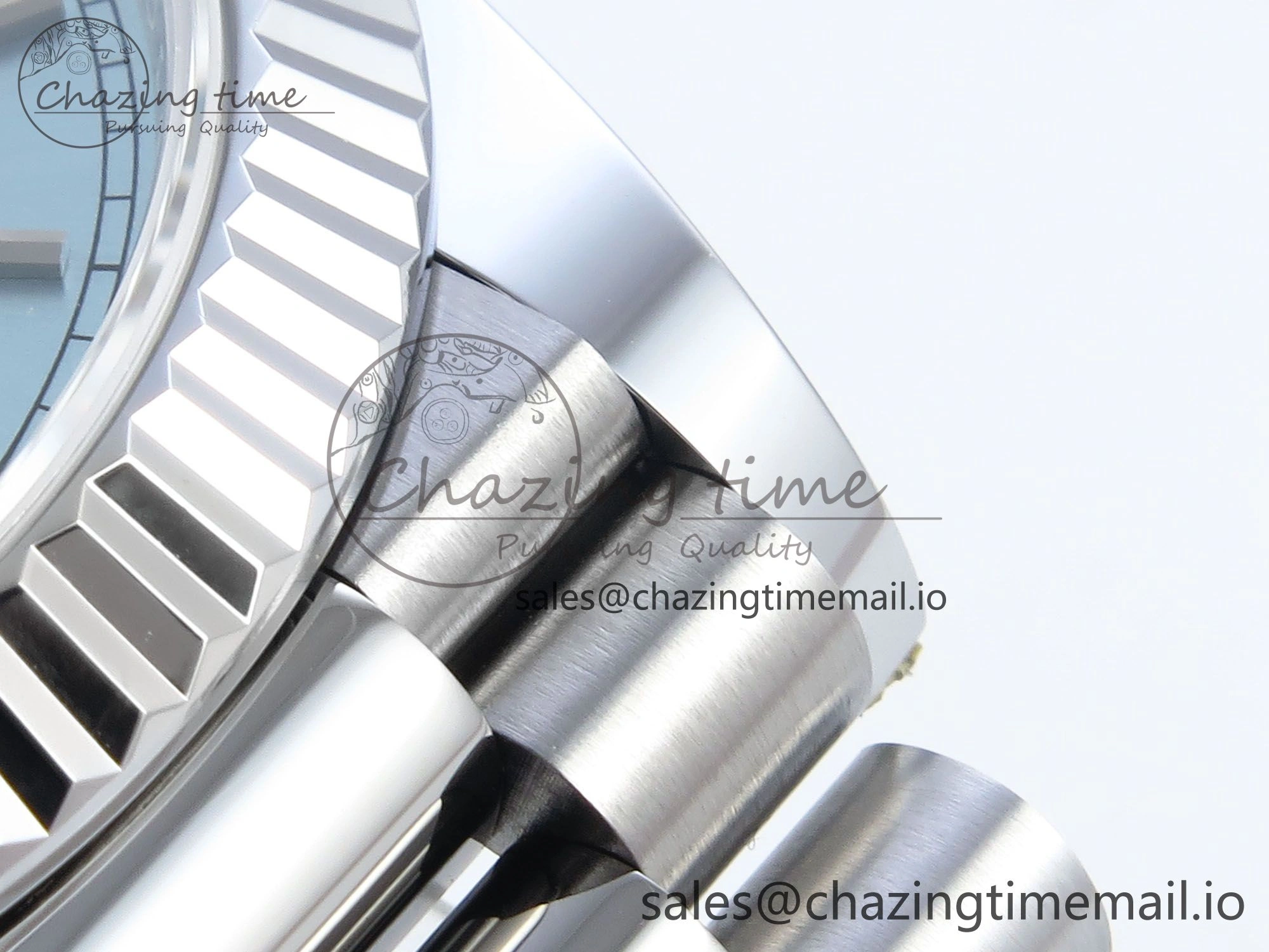 Day Date 40 SS 228239 Noob 1:1 Best Edition Ice Blue Roman Dial on President Bracelet A2836 (Gain Weight)