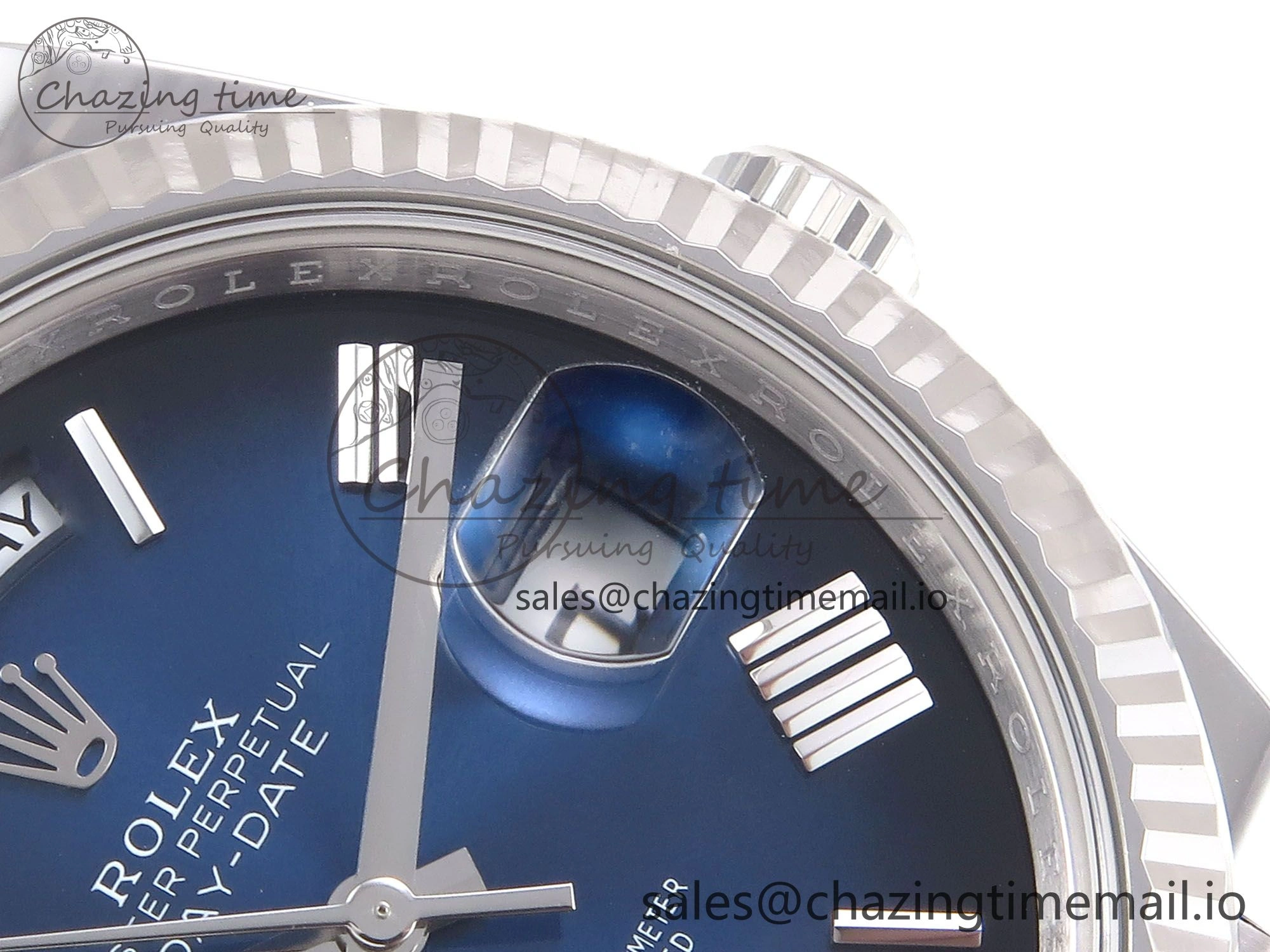Day Date 40 SS 228239 THBF 1:1 Best Edition Blue Ombre Roman Dial on President Bracelet VR3255 (Gain Weight)