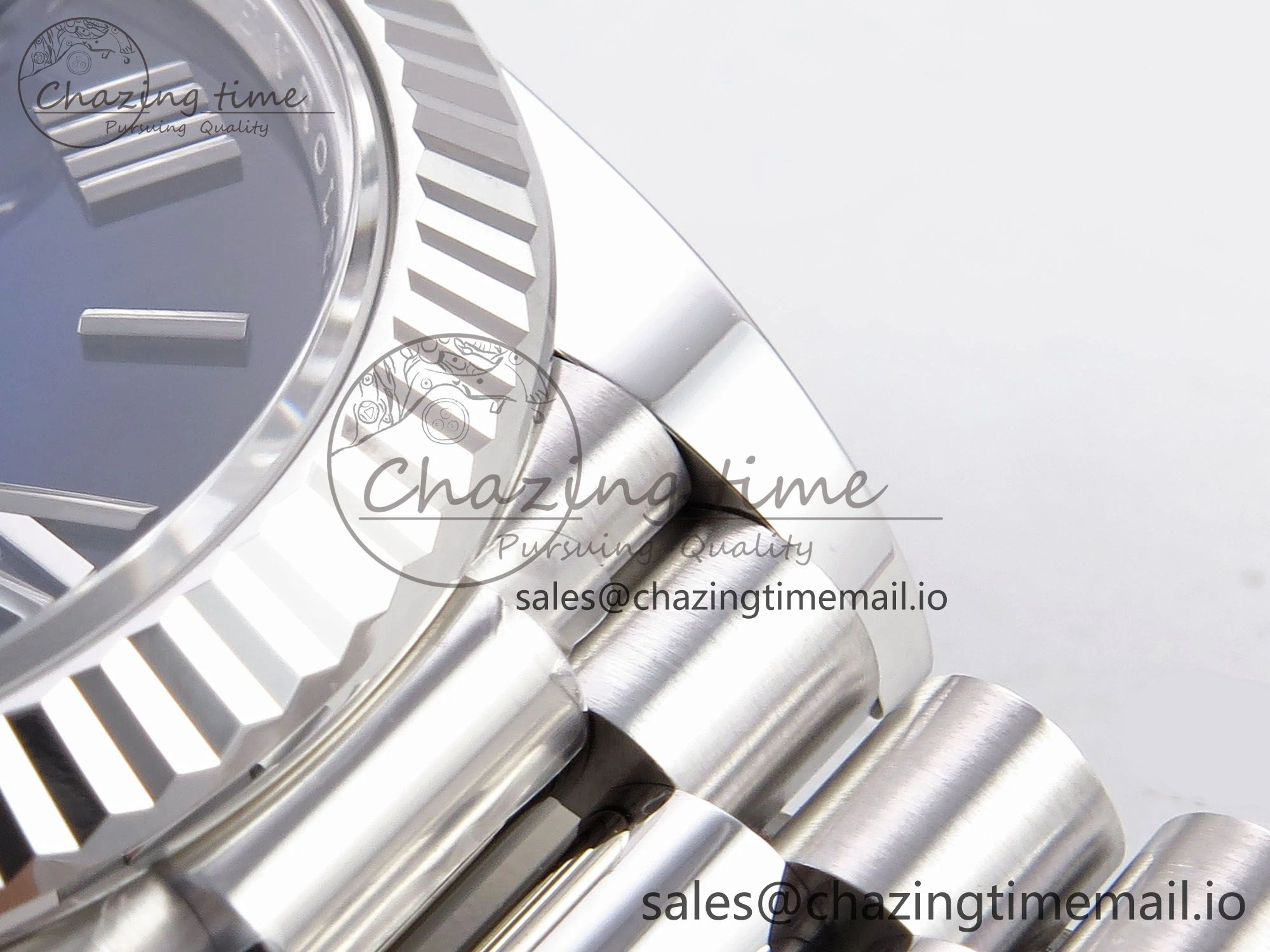 Day Date 40 SS 228239 THBF 1:1 Best Edition Blue Ombre Roman Dial on President Bracelet VR3255 (Gain Weight)