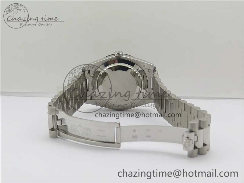 Day Date 40 SS Bp Maker 1:1 Best Edition Gray Dial on SS Bracelet A2836