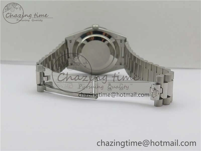 Day Date 40 SS Bp Maker 1:1 Best Edition Gray Dial on SS Bracelet A2836
