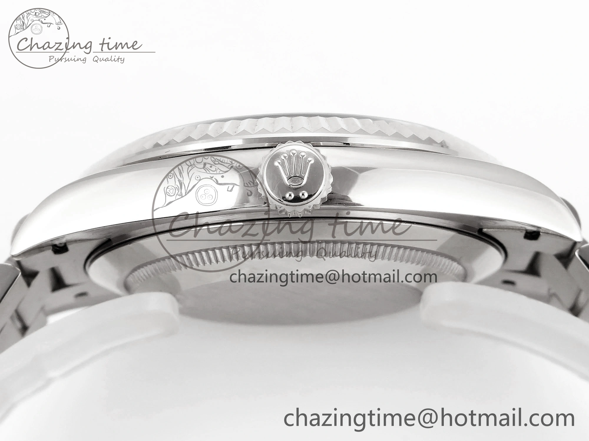 Day-Date 40 SS GSF Gain Weight Meteorite Crystal Dial on President Bracelet A2836