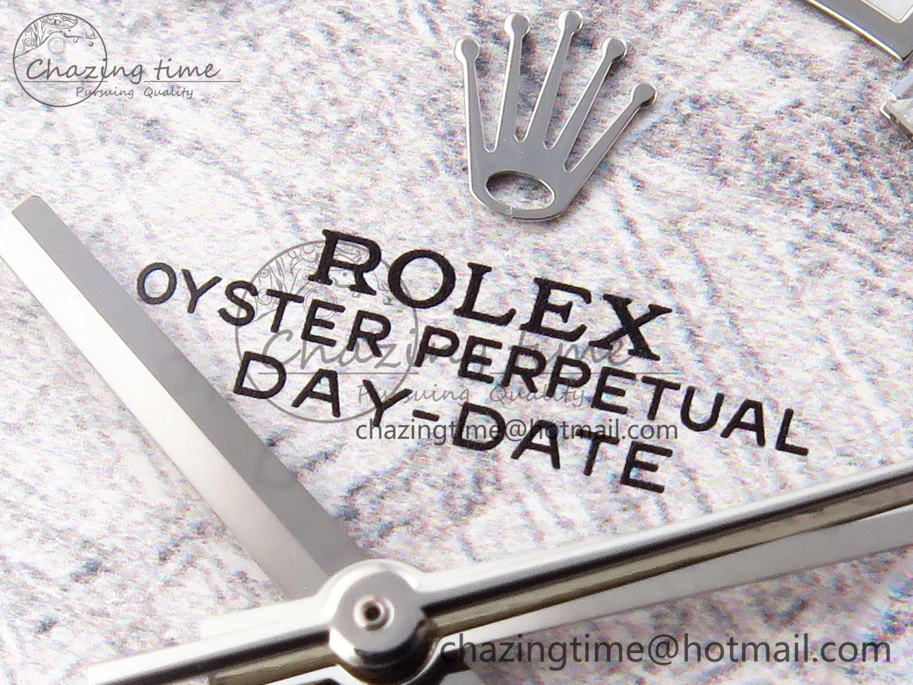 Day-Date 40 SS GSF Gain Weight Meteorite Crystal Dial on President Bracelet A2836