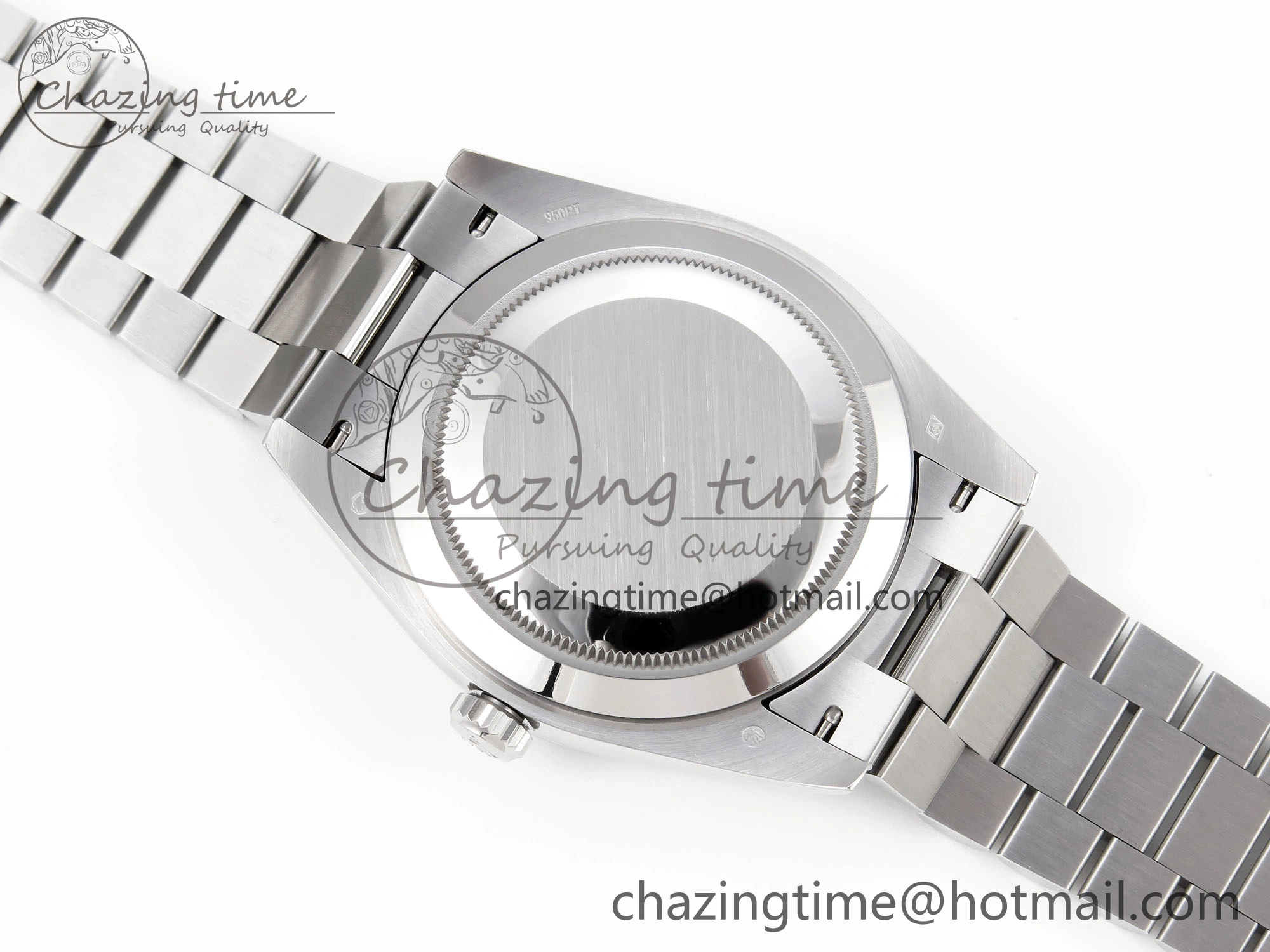 Day-Date 40 SS GSF Gain Weight Meteorite Crystal Dial on President Bracelet A2836