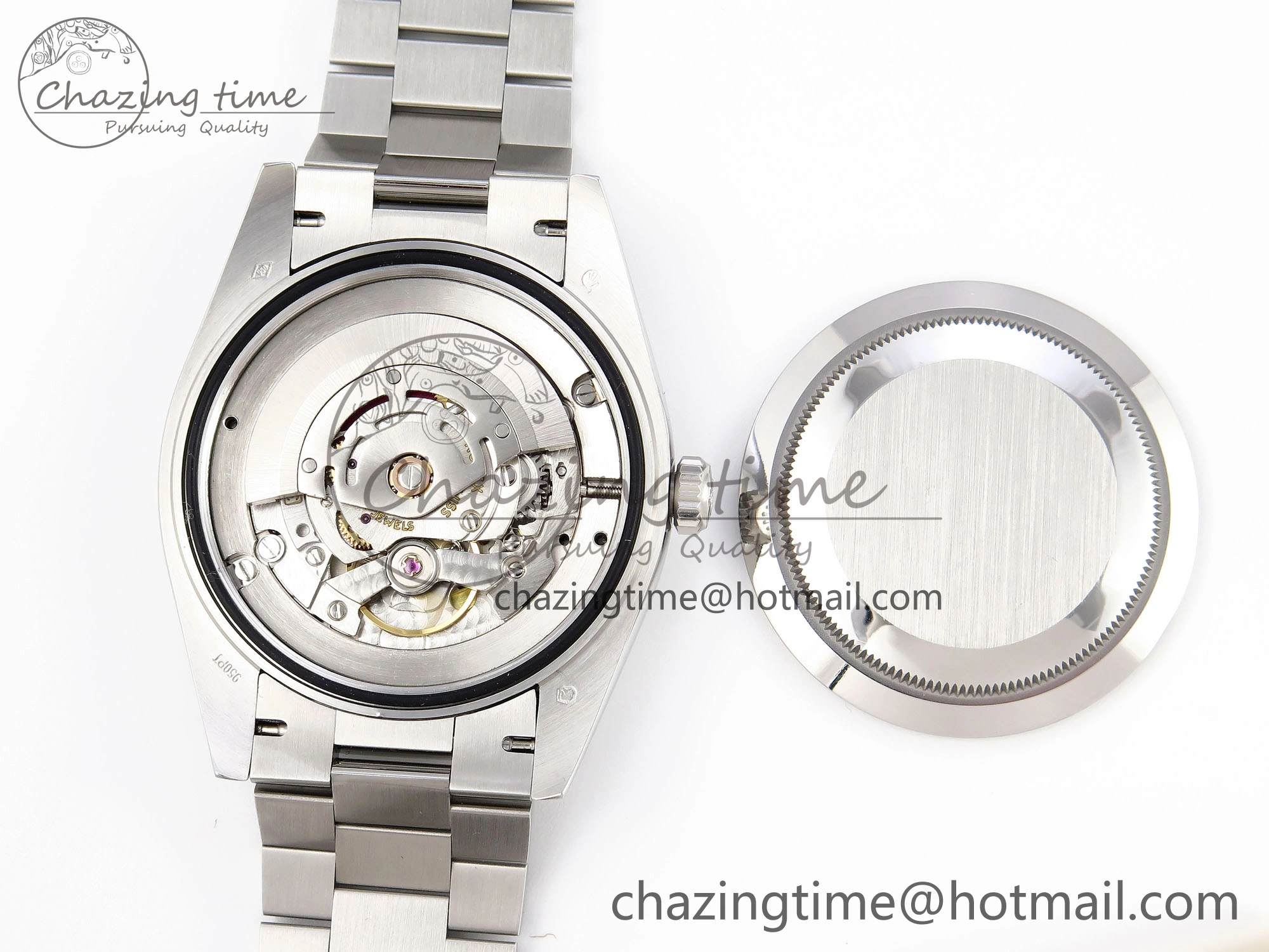 Day-Date 40 SS GSF Gain Weight Meteorite Crystal Dial on President Bracelet A2836