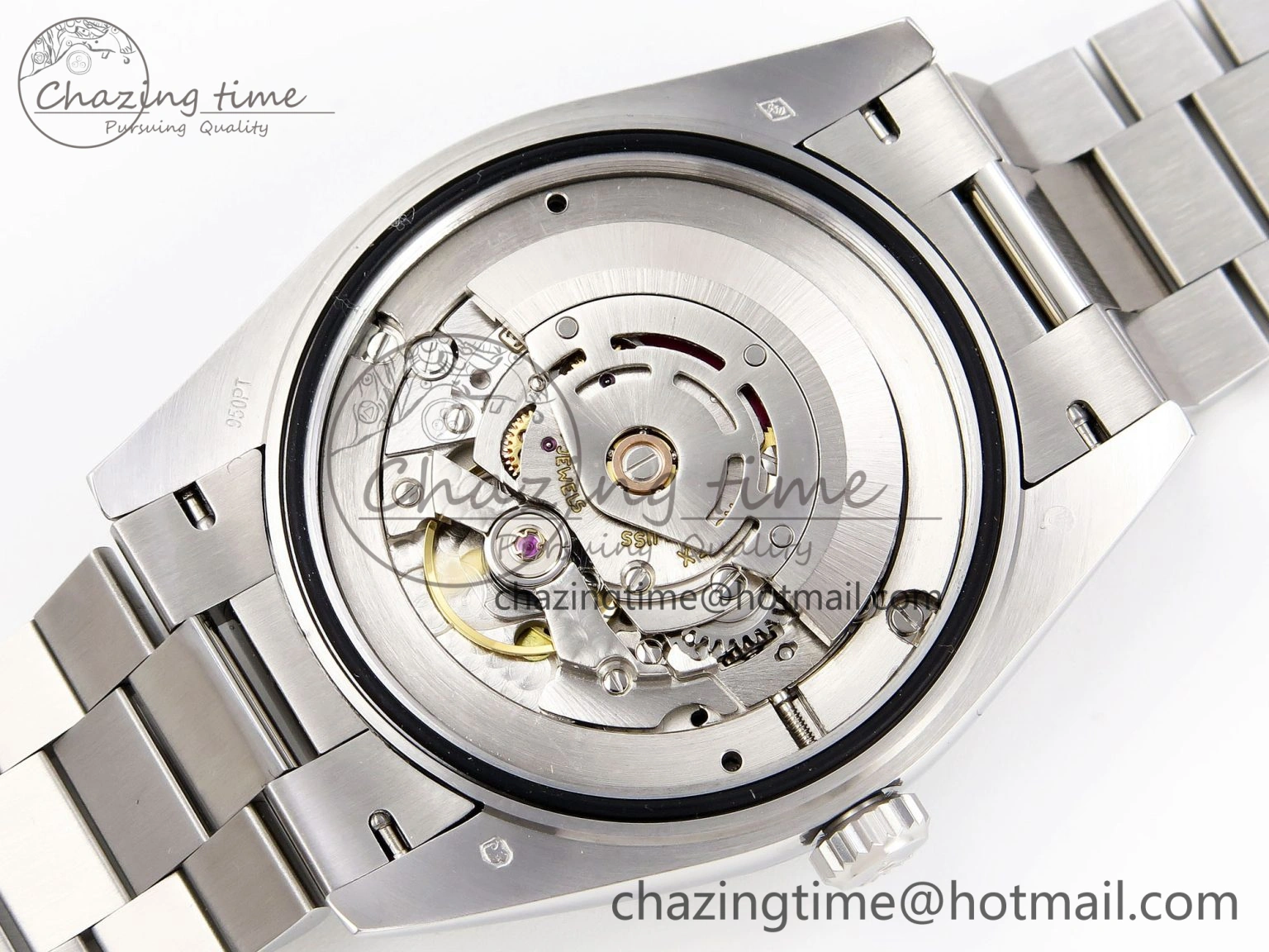 Day-Date 40 SS GSF Gain Weight Meteorite Crystal Dial on President Bracelet A2836