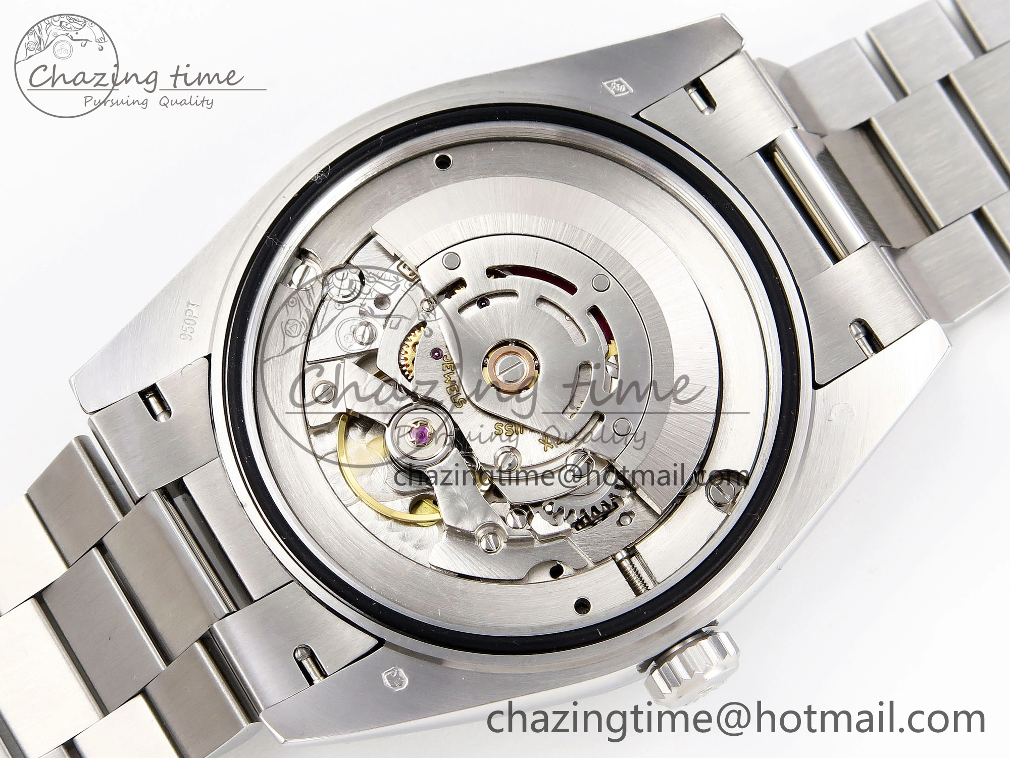Day-Date 40 SS GSF Gain Weight Meteorite Crystal Dial on President Bracelet A2836